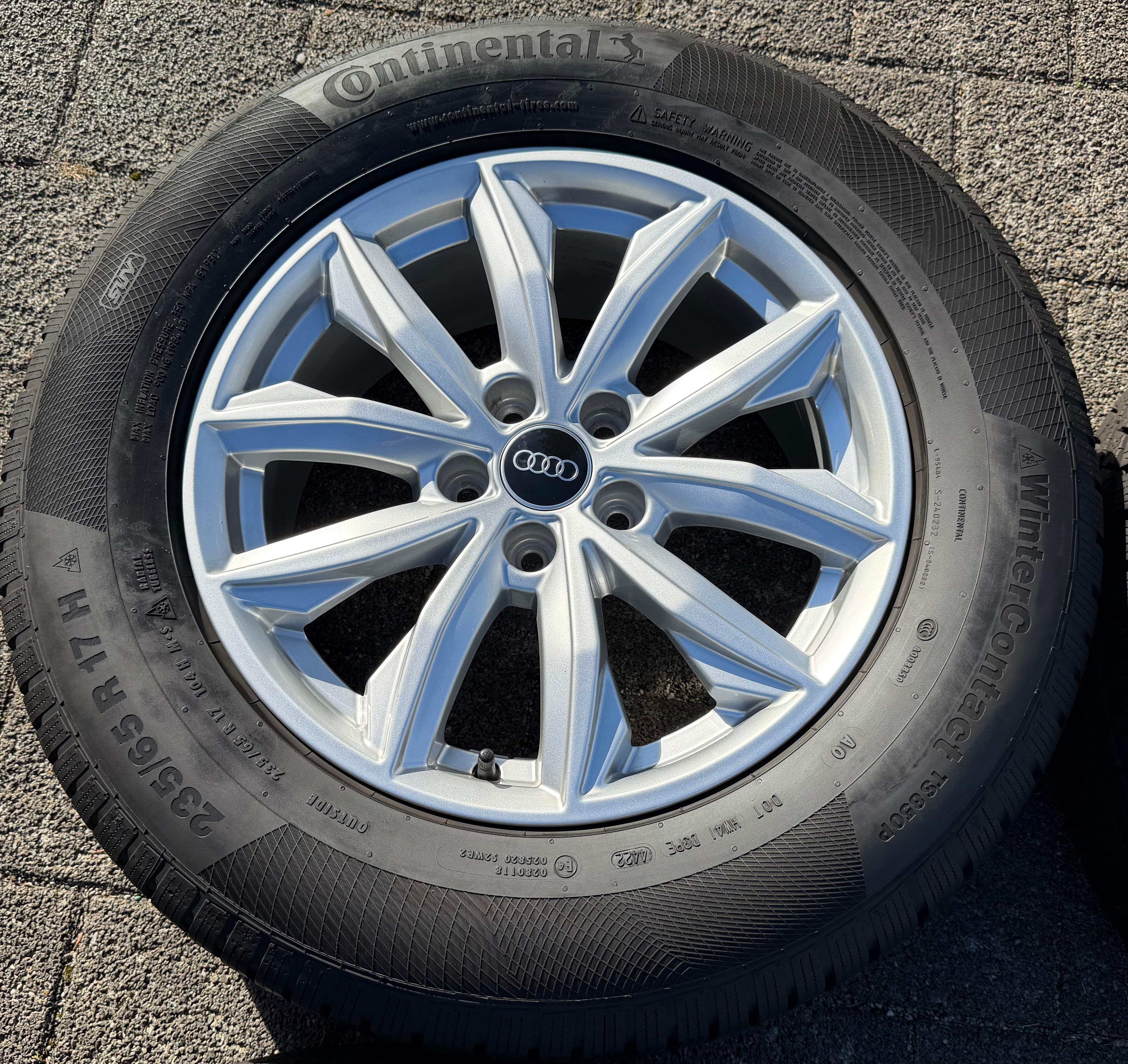 4 Original 17" Alu Winterräder Audi Q5 FY 80A601025J 7x17 ET34 235/65R17 104H 2022
