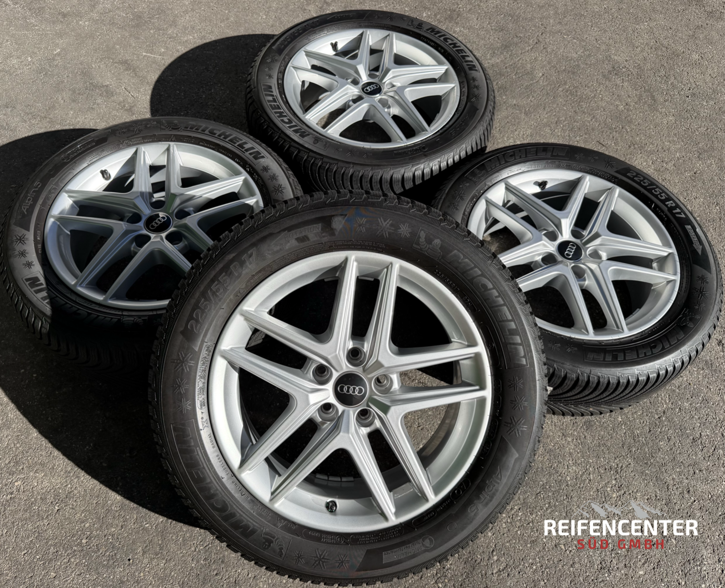 4 ruedas de invierno de aleación originales de 17" para AUDI A4 ALLROAD 8W B9 225/55R17 97H 8W9601025D