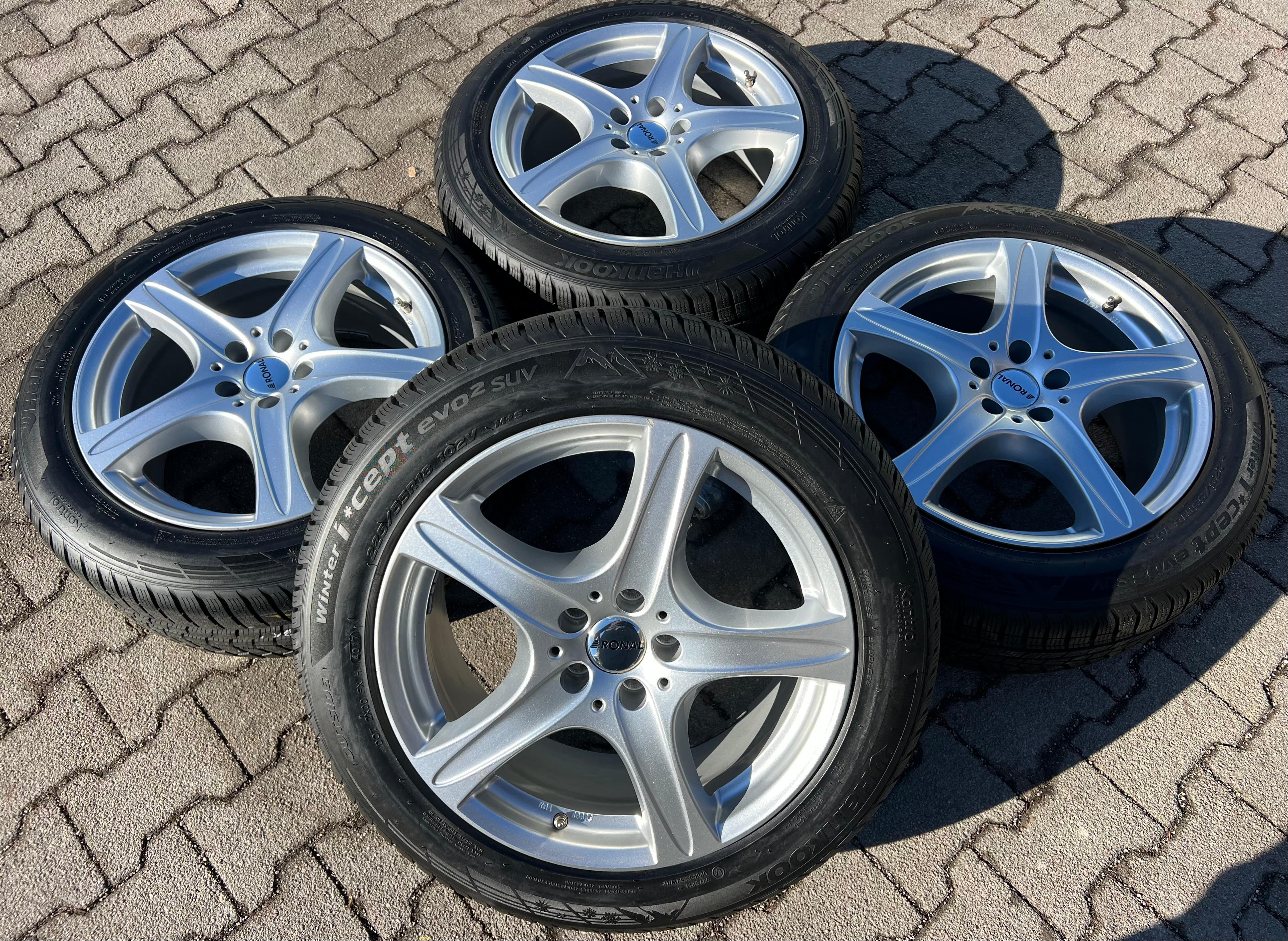 4 ALU 18" WINTERRÄDER PEUGEOT 508 M 3008 225/55R18 102V HANKOOK 7,5-8MM