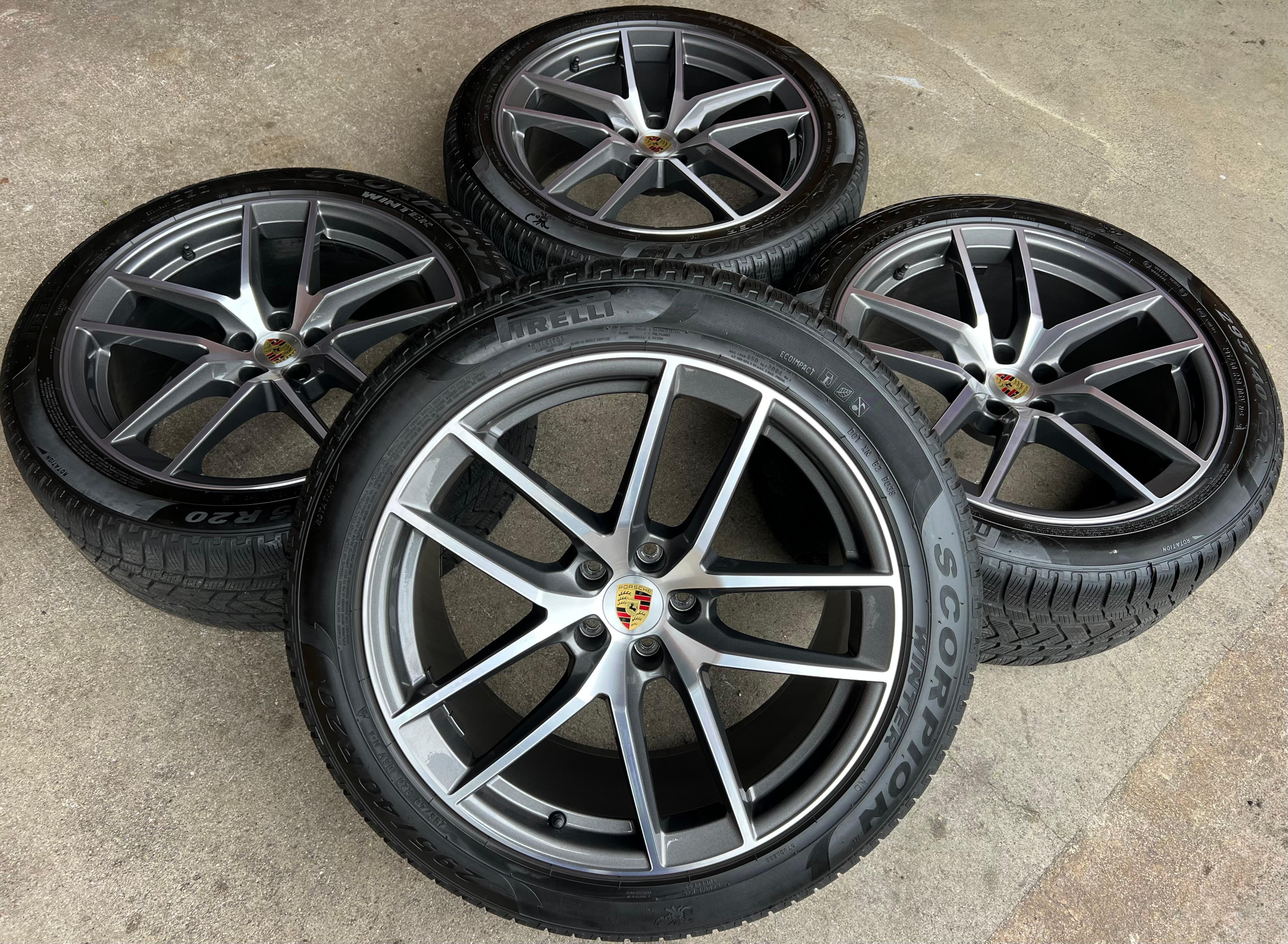 4 ORIGINAL 20" ALU WINTERRÄDER PORSCHE MACAN 265/45R20 104V 295/40R20 106V RDKS