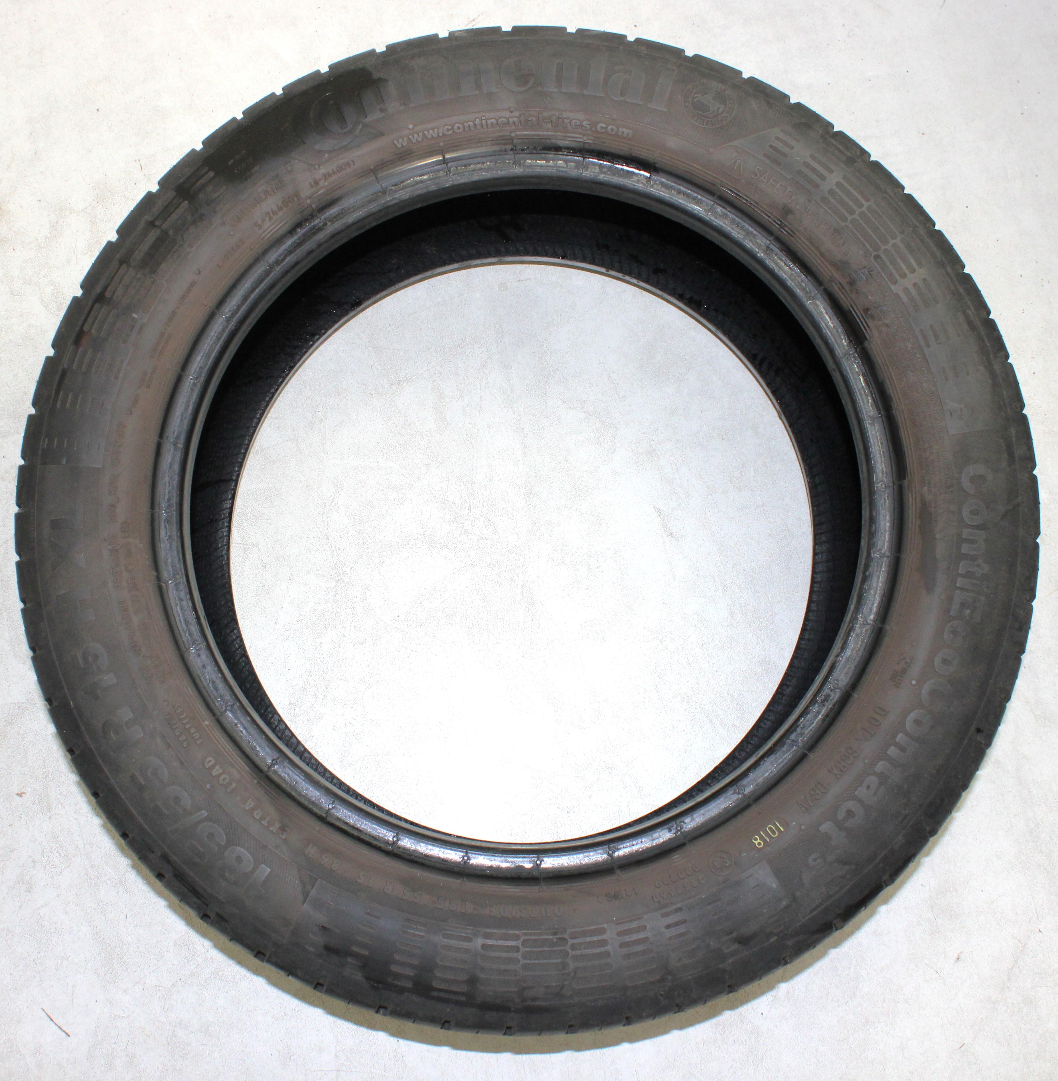 4 neumáticos de verano Continental Eco Contact 5, 185/55R15 86H, 2x4-4,5 mm/2x5-5,5 mm, 2018 XL