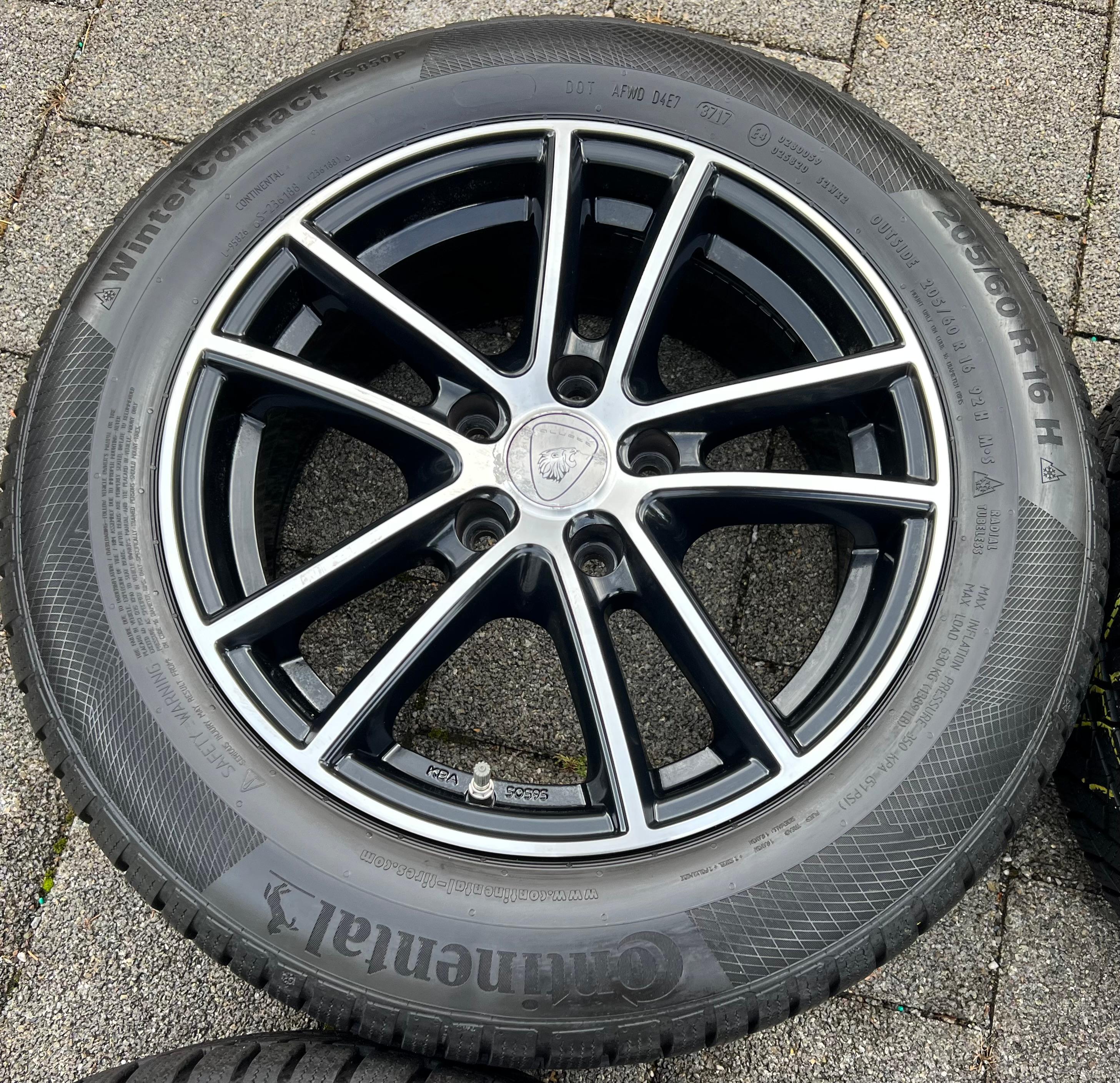 4 ROUES D'HIVER EN ALU BMW SÉRIE 2 ACTIVE TOURER F45 F46 205/60R16 92H RDKS