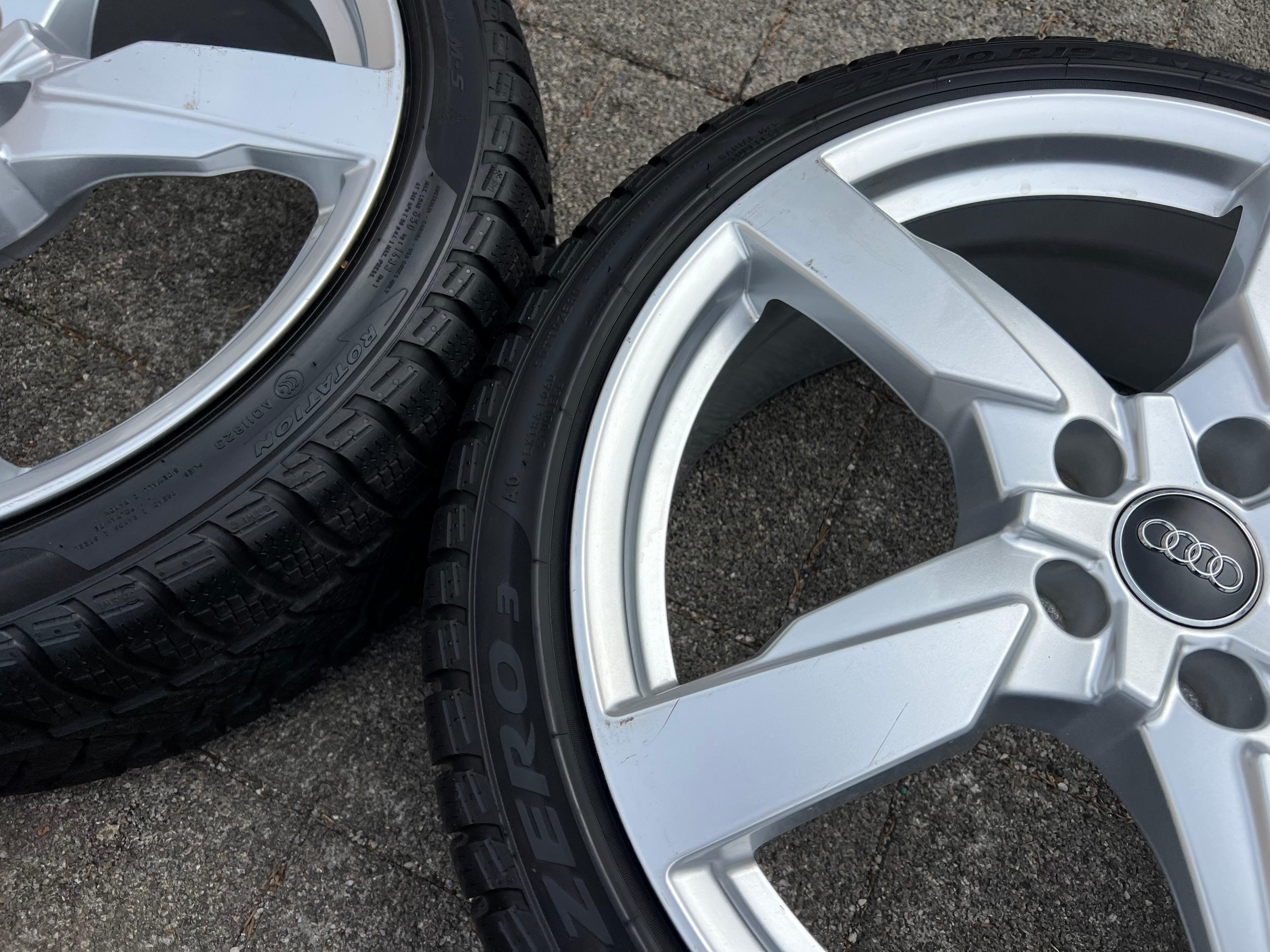 4 ORIGINELE 19" ALUMINIUM WINTERWIELEN AUDI TT TTS 8S 8S0601025AG 225/40R19 93V 2023 GRATIS VERZENDING