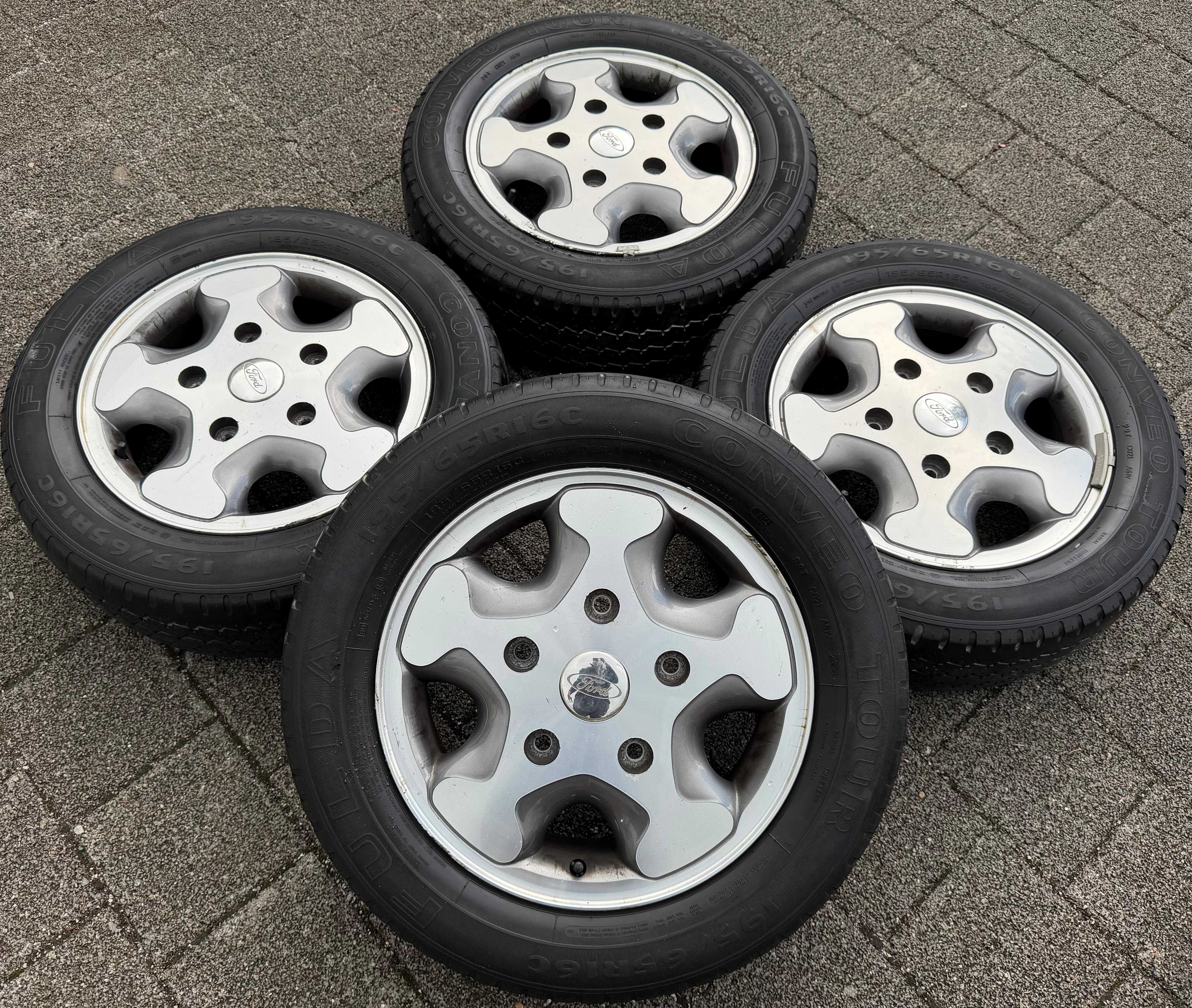 4 Original 16" Alufelgen Ford Transit 5x160 5,5x16 Felgen