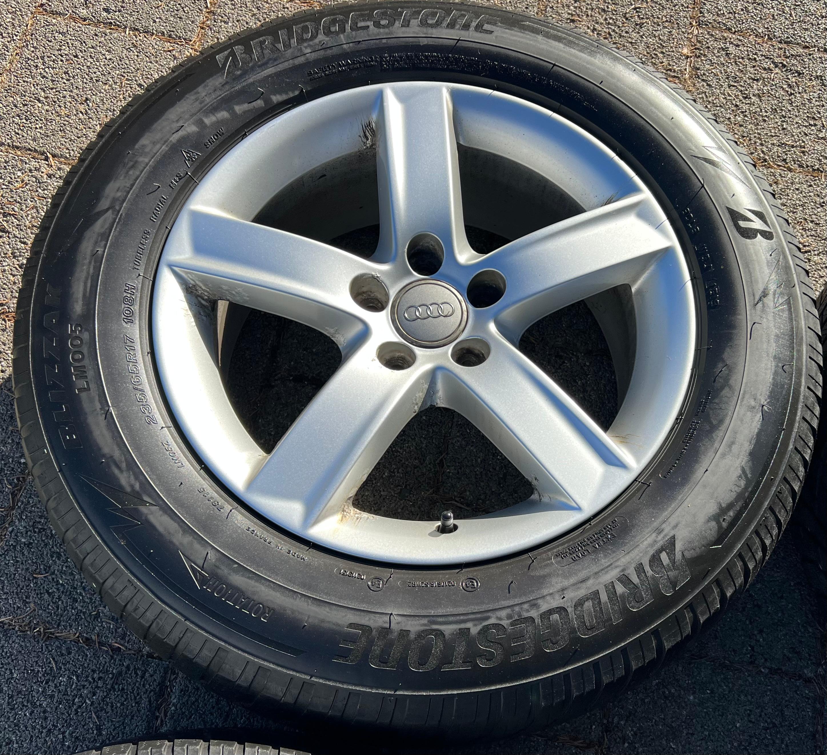 4 ORIGINAL 17" ALUFELGEN AUDI Q5 8R 8R0071497 FELGEN 7x17 ET37  TOP