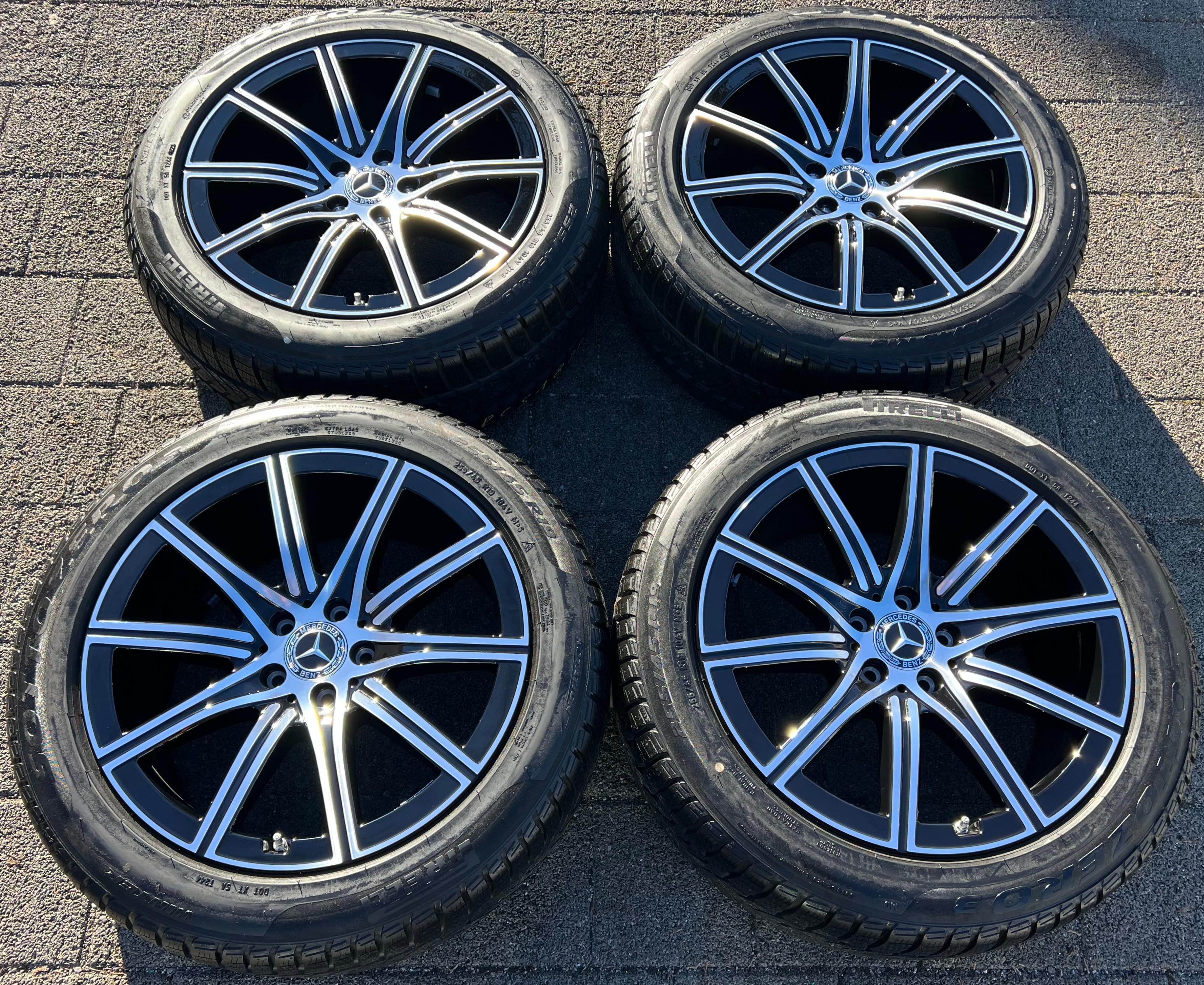 4 cerchi invernali originali in lega da 19" per Mercedes Classe S V223 W223 A2234014700 255/45R19 104V Pirelli