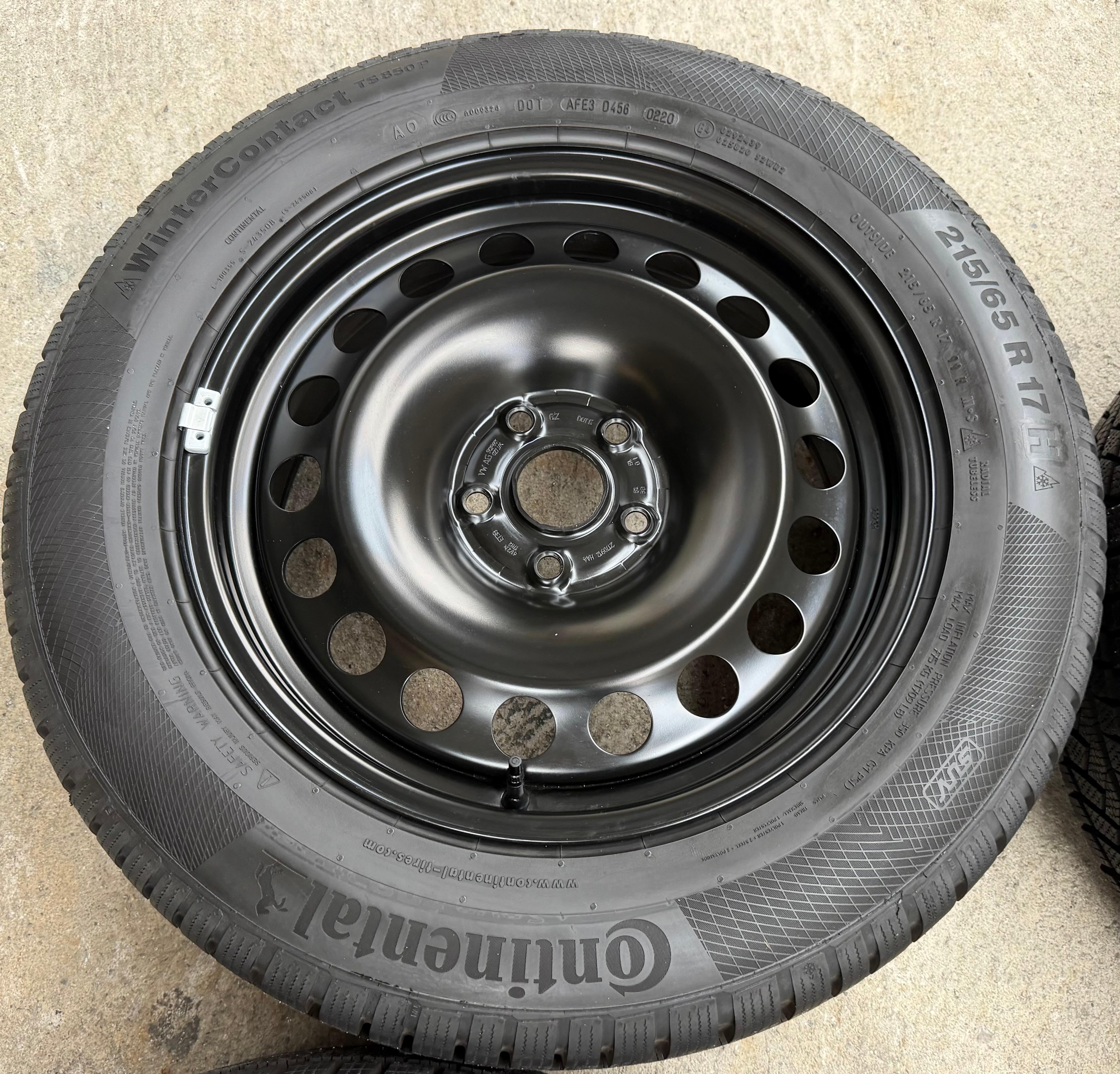 4 ruedas de invierno Audi Q3 F3 Seat Tarraco Skoda Kodiaq VW Tiguan II 5NA 215/65R17 99H Continental