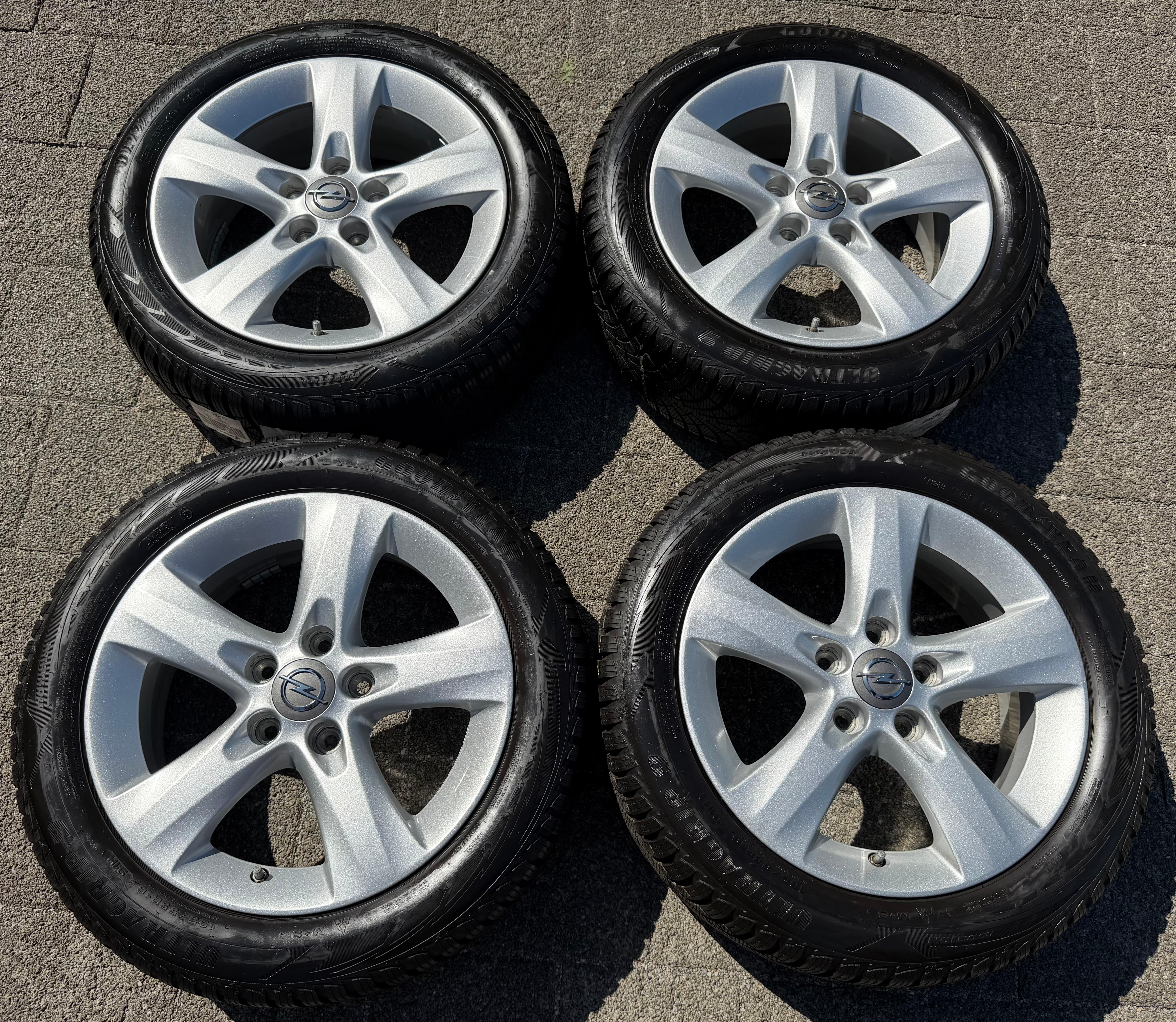 4 Original Alu Winterräder Opel Corsa D Corsa E 195/55R16 91H 13336770 5x110 Goodyear