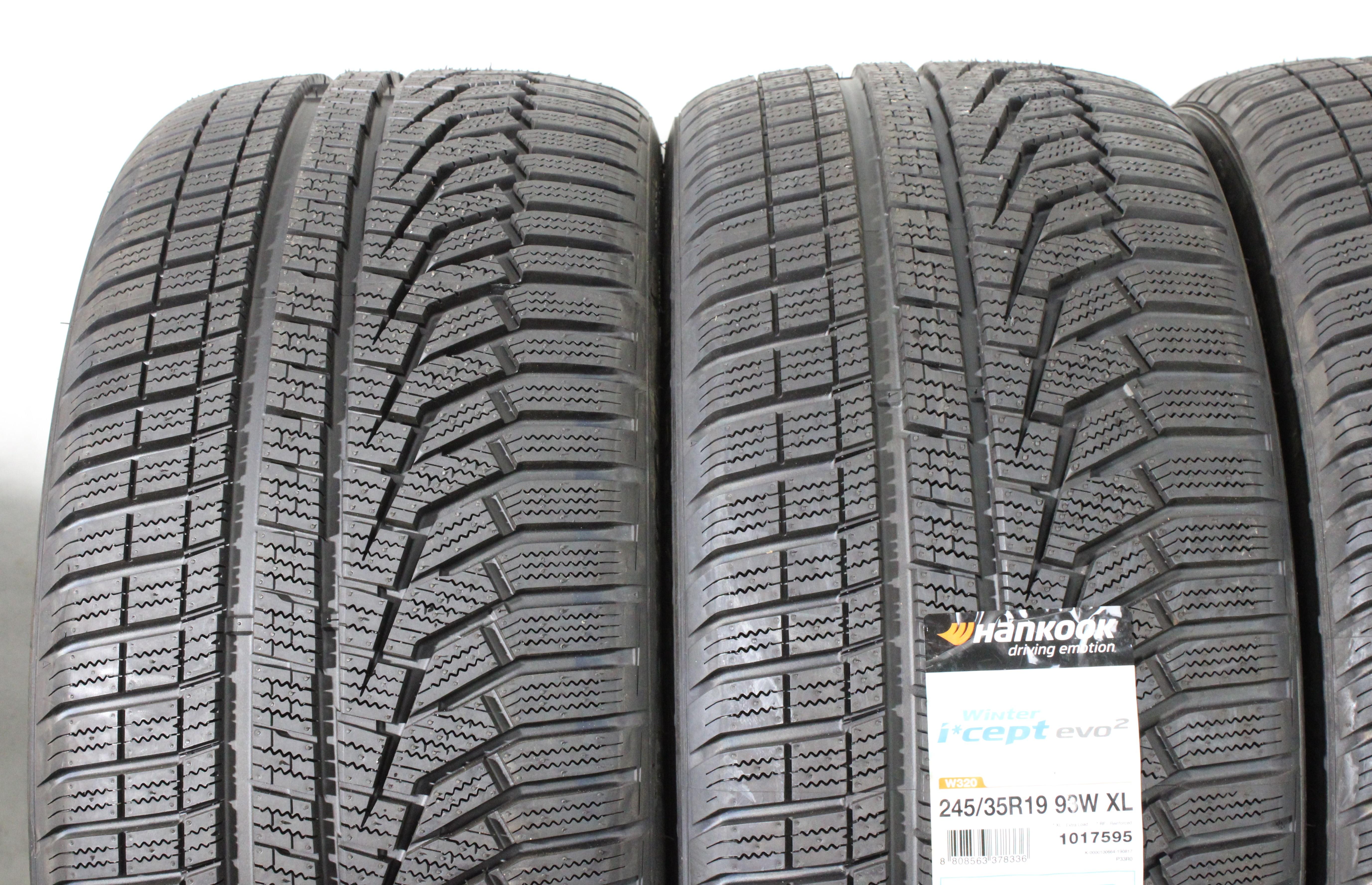 4 x 245/35R19 93W Winterreifen Hankook Winter I*Cept Evo 2 NEU 2019 Freihaus