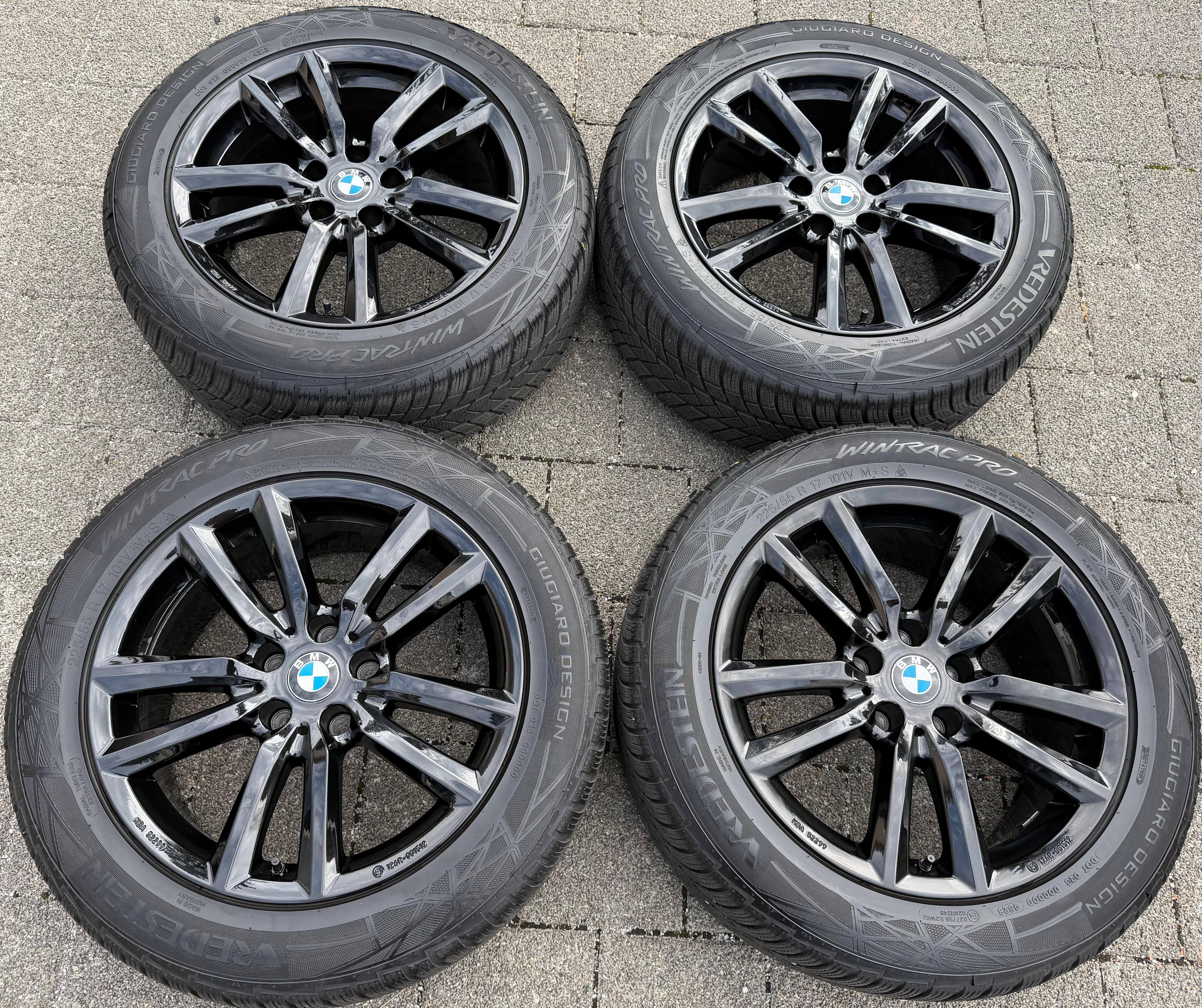 4 roues hiver en alliage 17" BMW Série 5 G30 G31 G5L G5K 225/55R17 101V VREDESTEIN