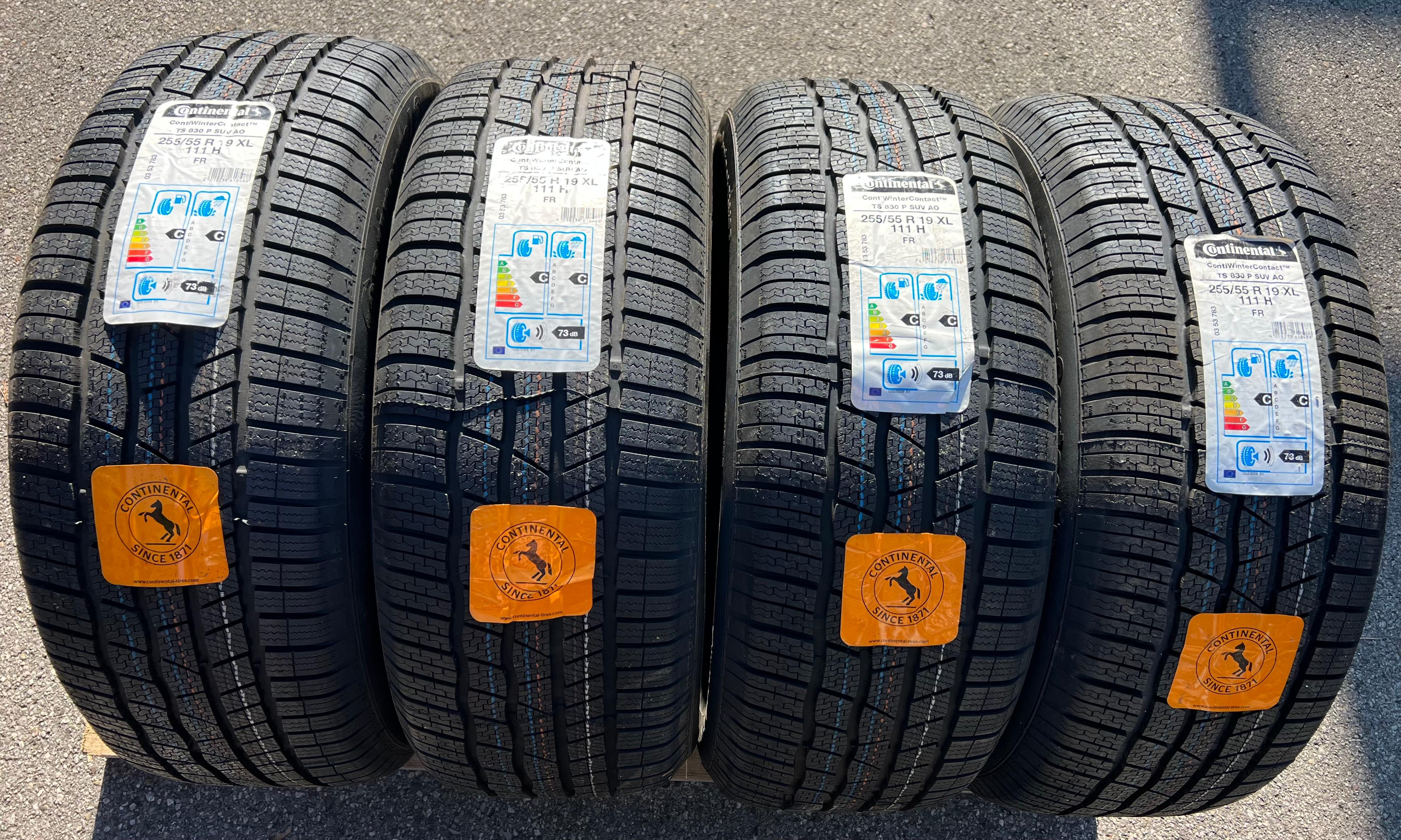 4 x 255/55R19 111H Winterreifen Continental Winter Contact TS830P NEU 2019