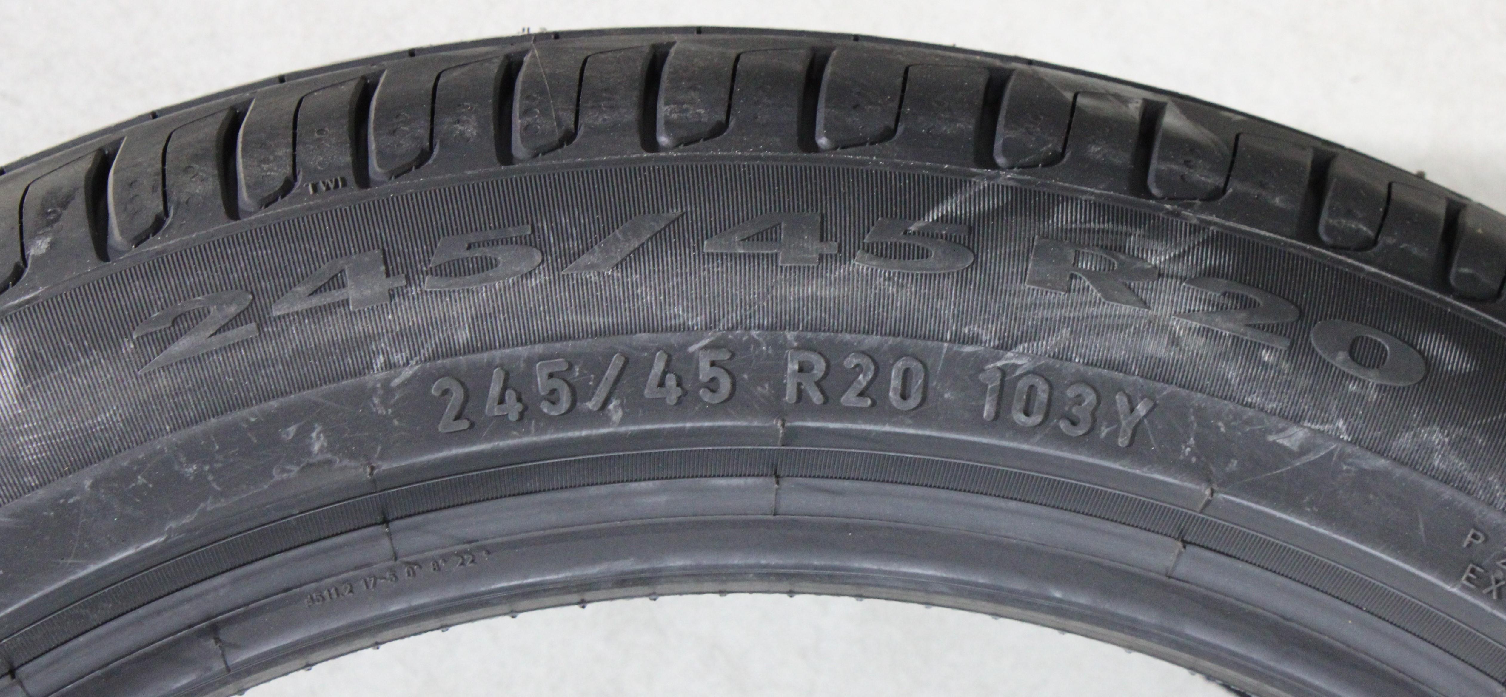 2 x 245/45R20 103Y Sommerreifen Pirelli Cinturato P7 Blue Elect NF0 NEU 2020