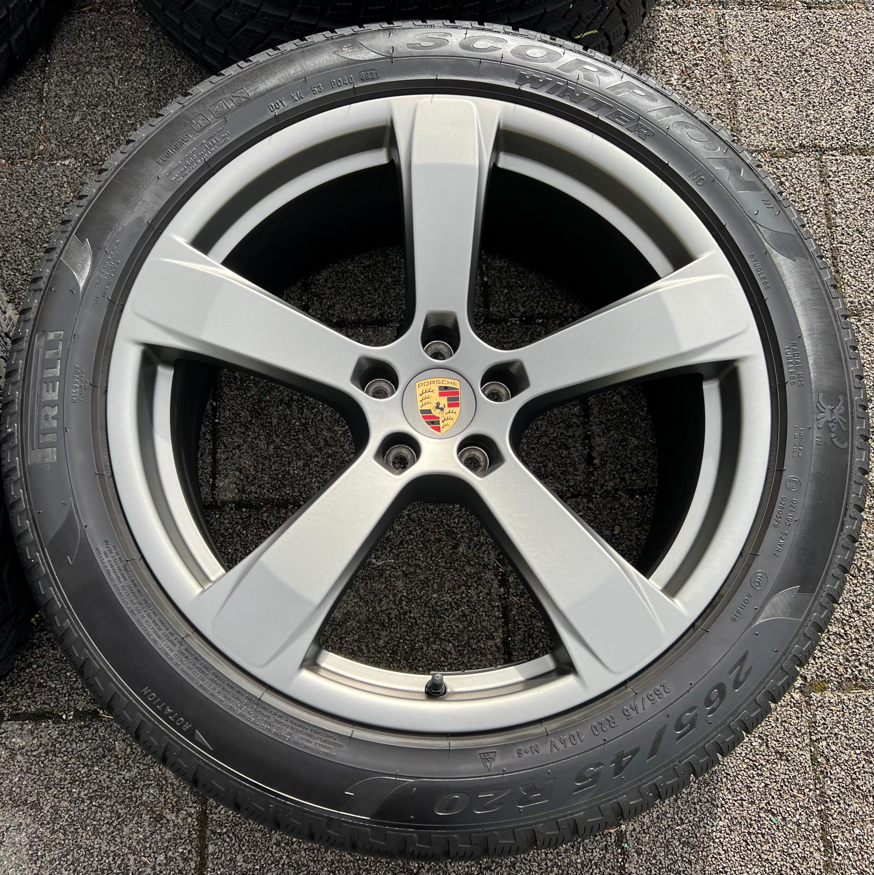 4 ORIGINAL 20" ALU WINTERRÄDER PORSCHE MACAN 265/45R20 104V 295/40R20 106V RDKS