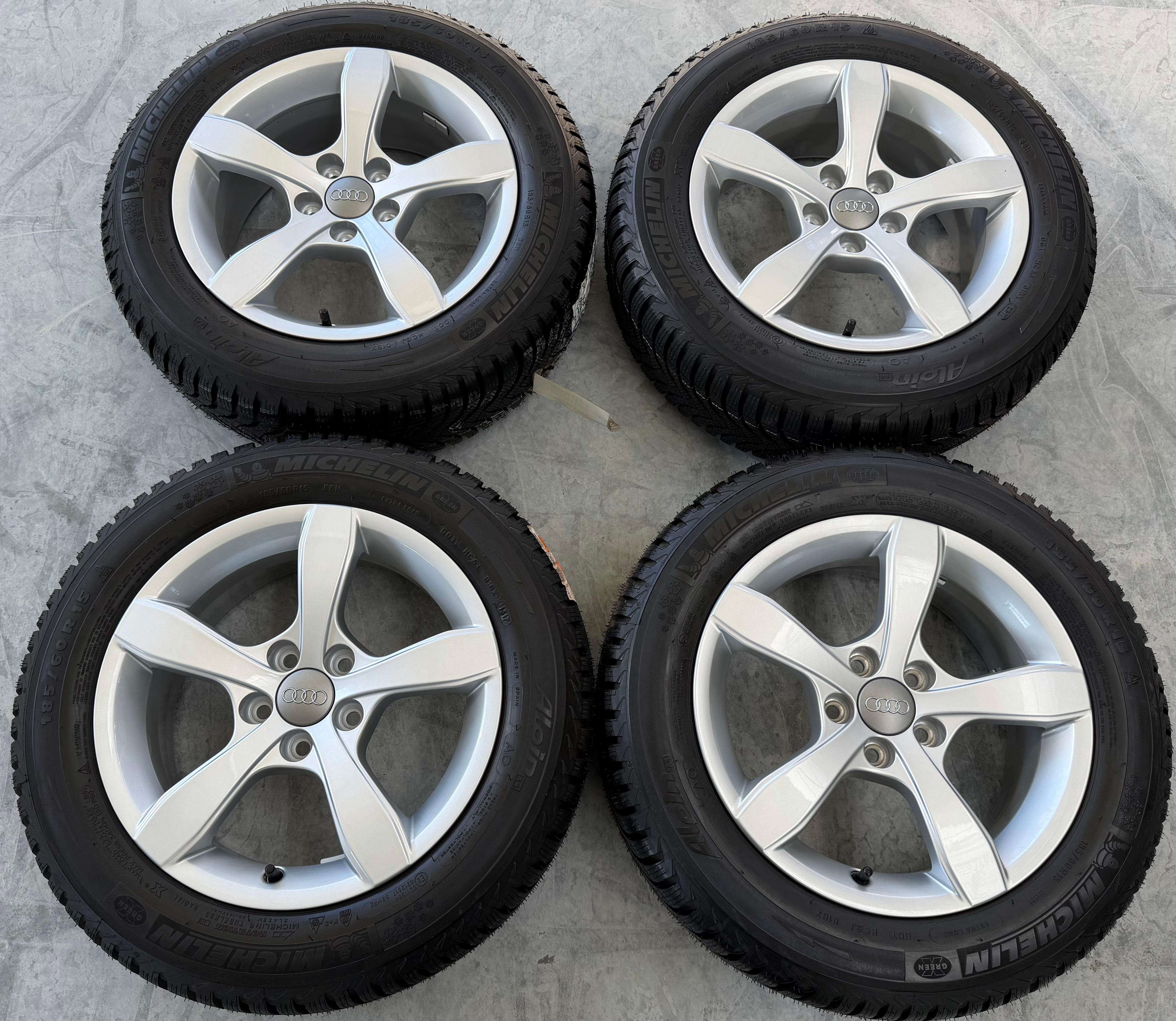 4 Original Alu Winterräder Audi A1 8X 8X0071495 185/60R15 88H Michelin