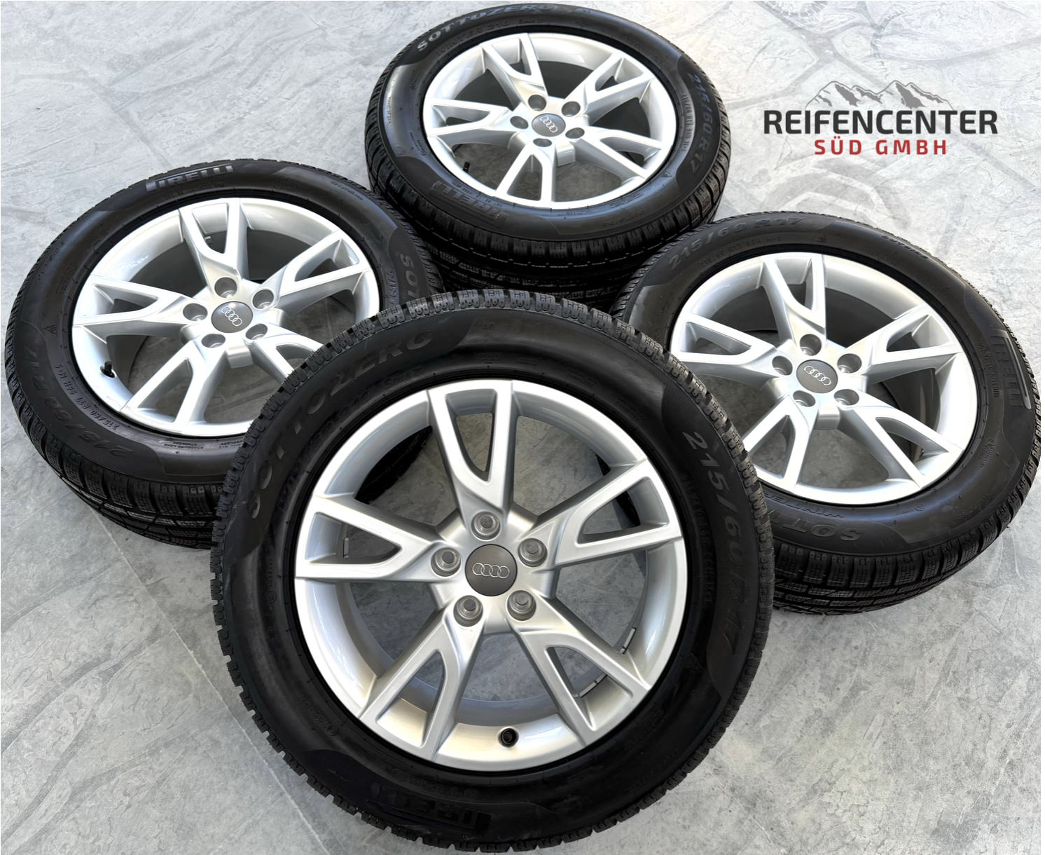 4 Original 17" Alu Winterräder Audi Q3 8U 8U0071497 215/60R17 96H Pirelli