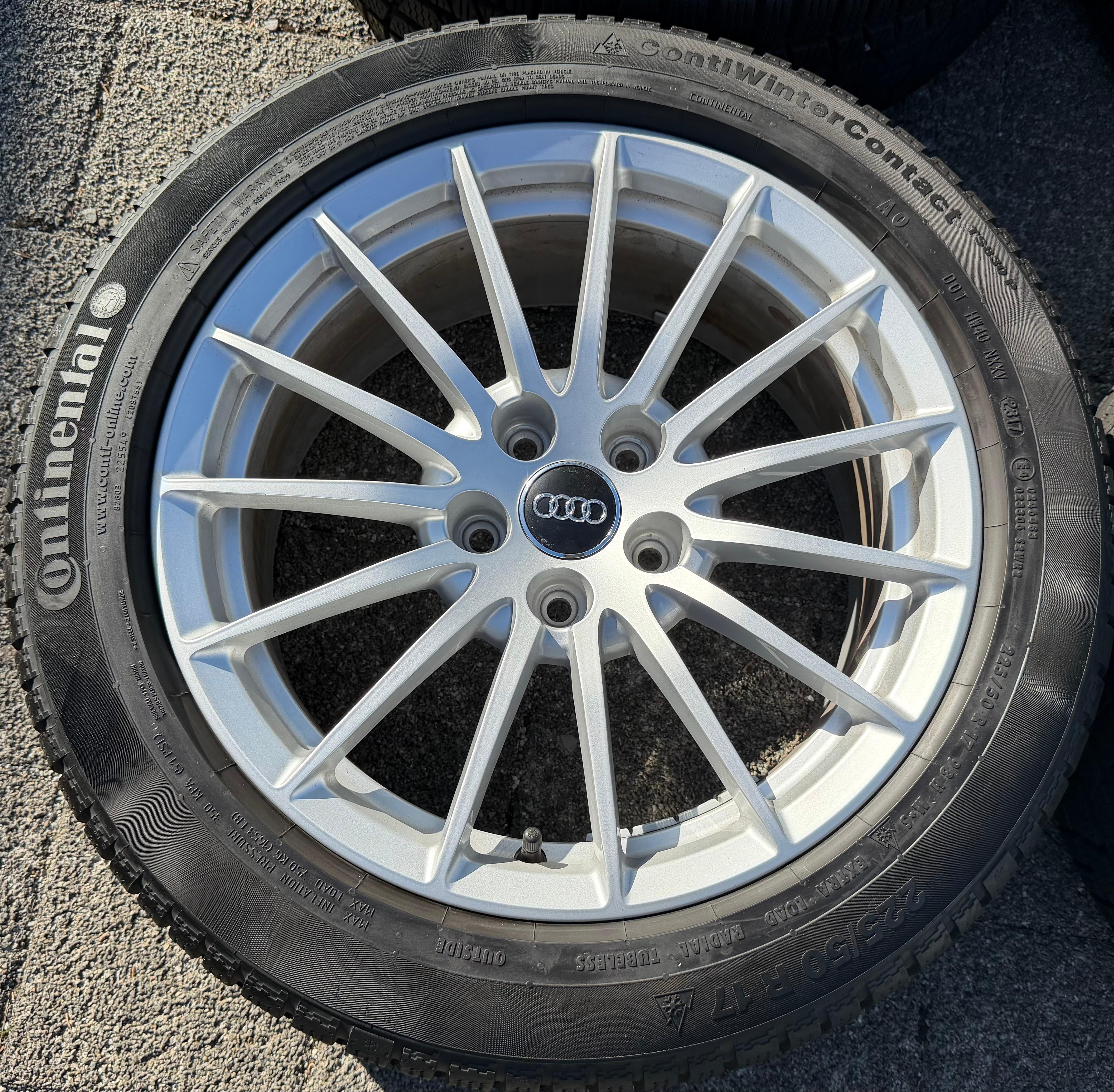 4 ORIGINAL 17" ALU WINTERRÄDER AUDI A5 F5 8W 225/50R17 98H 8W0601025AE CONTINENTAL