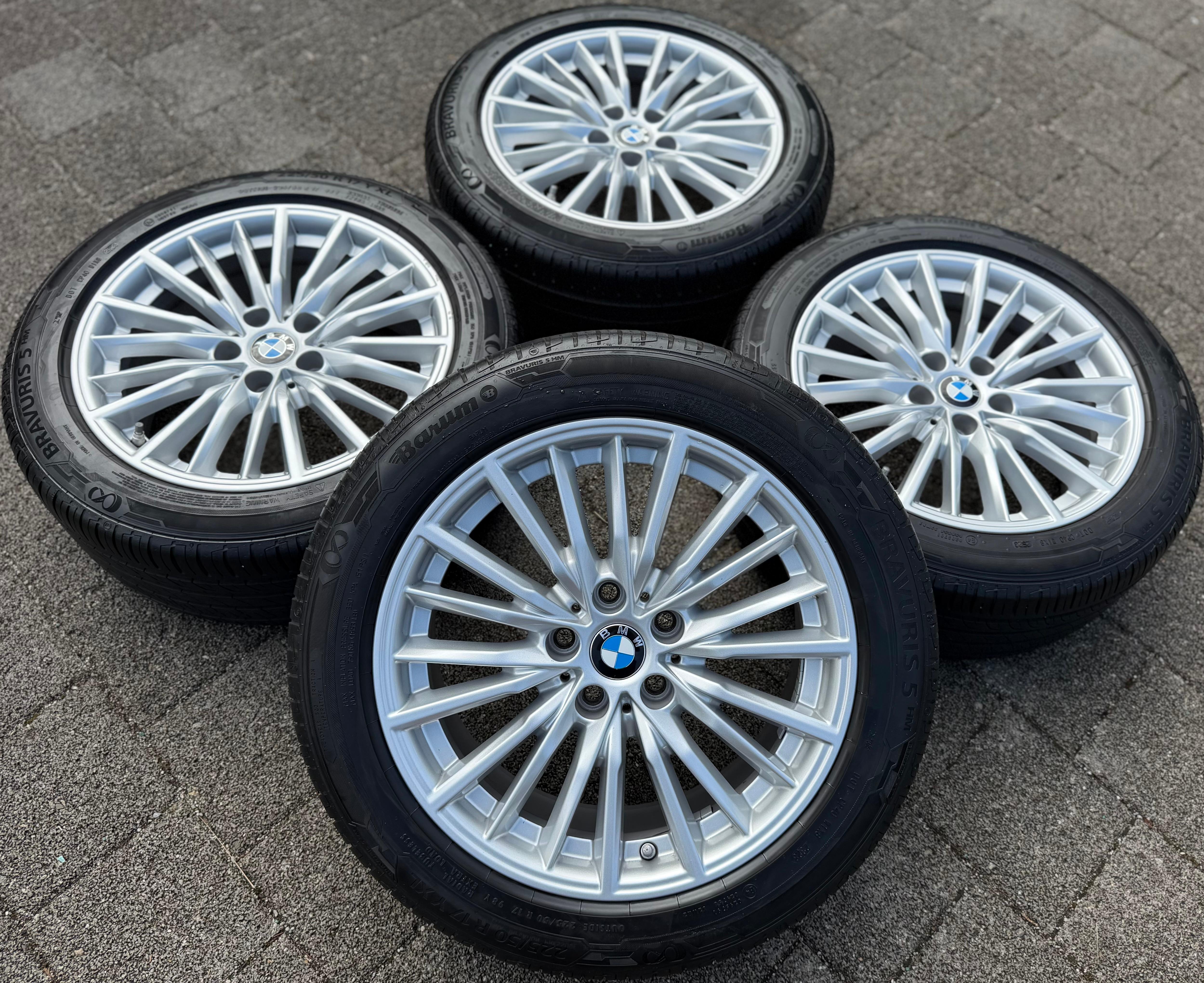4 Original Alu Sommerräder 3er Reihe G20 G21 4er G22 G23 2er G42 225/50R17 98Y