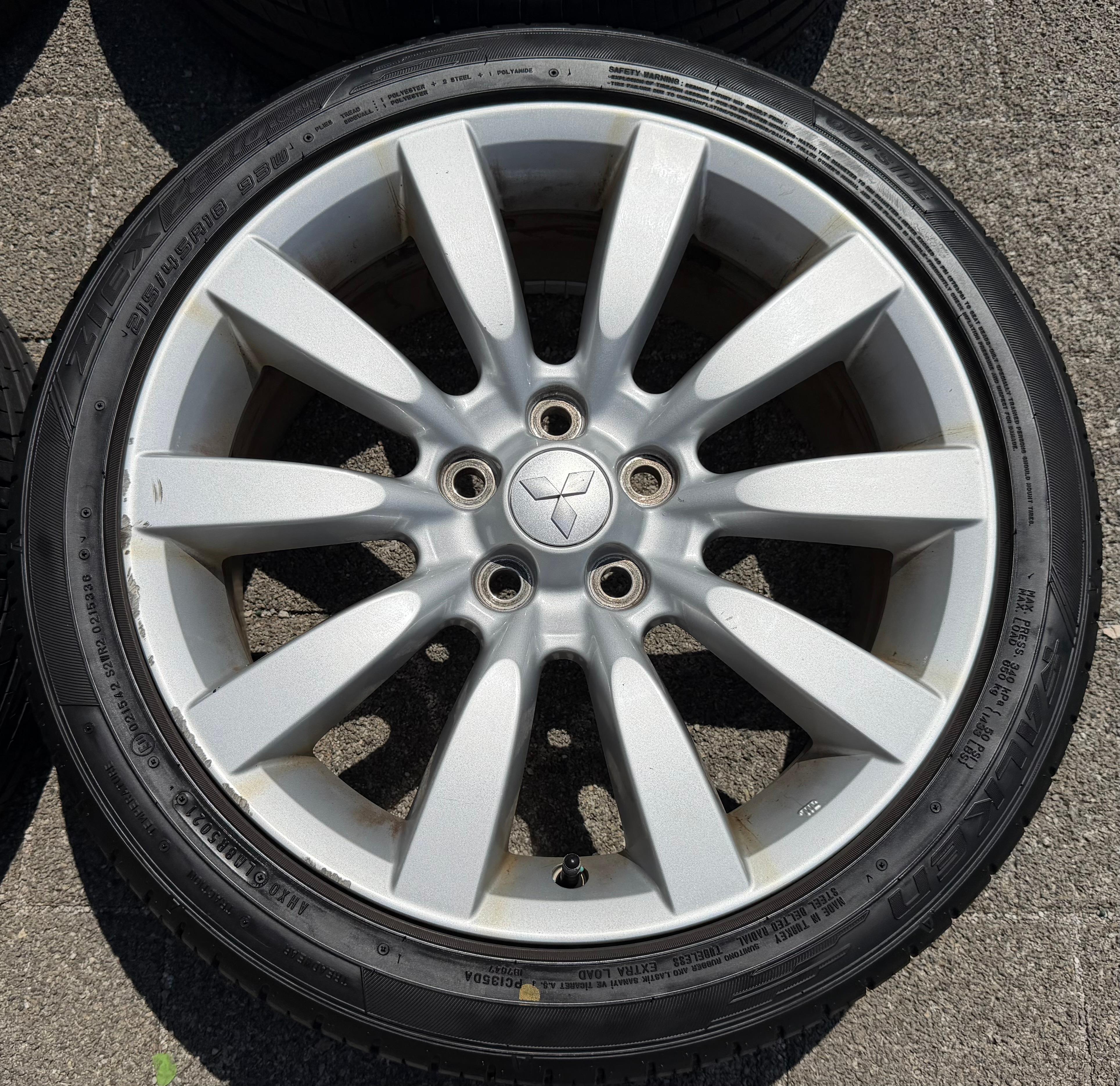 4 Original 18" Alu Sommerräder Mitsubishi Lancer CX 215/45R18 93W FALKEN