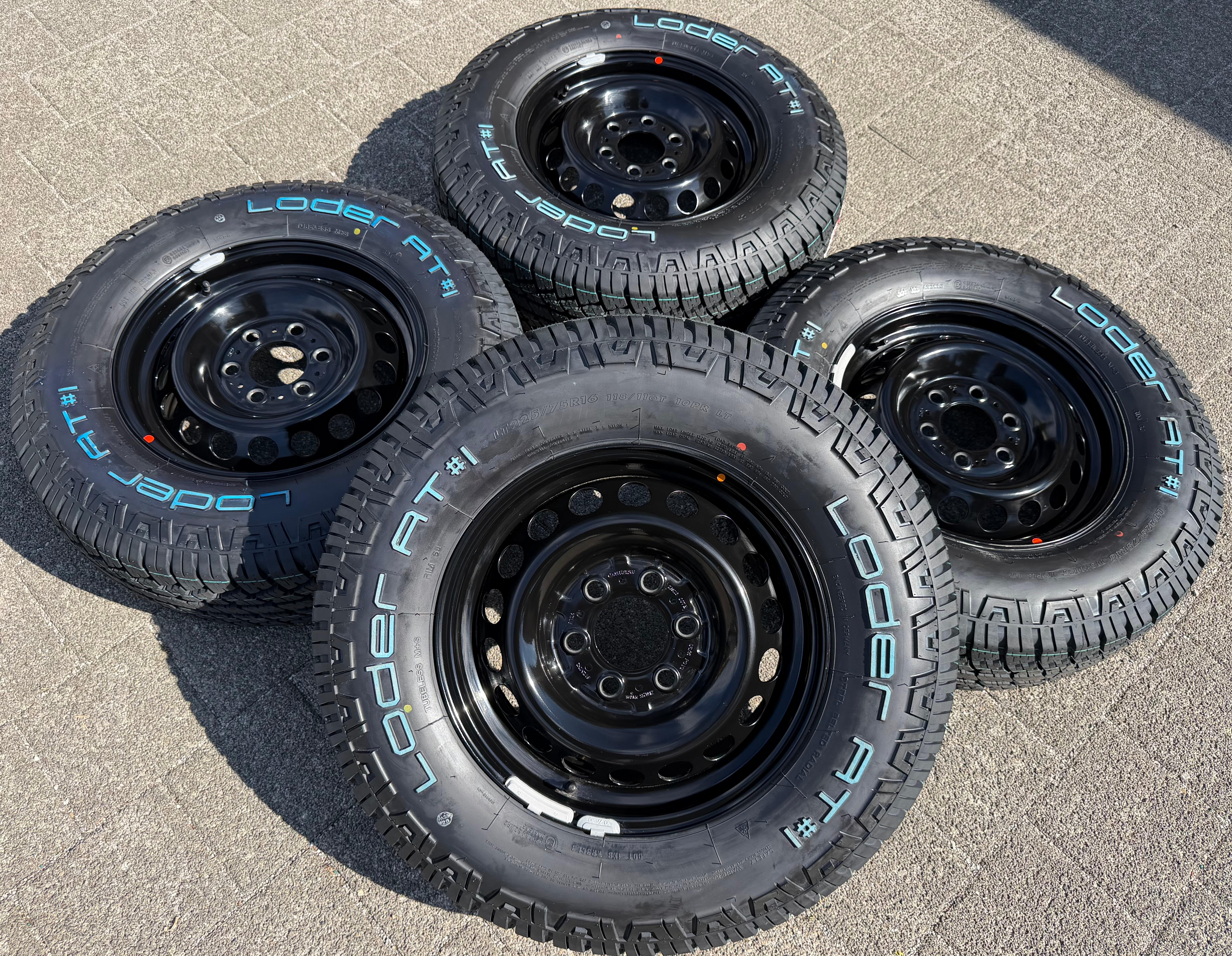 4 Allwetterräder Mercedes Sprinter W907 907 225/75R16C 118/116T LODER AT#1 Ganzjahresreifen NEU