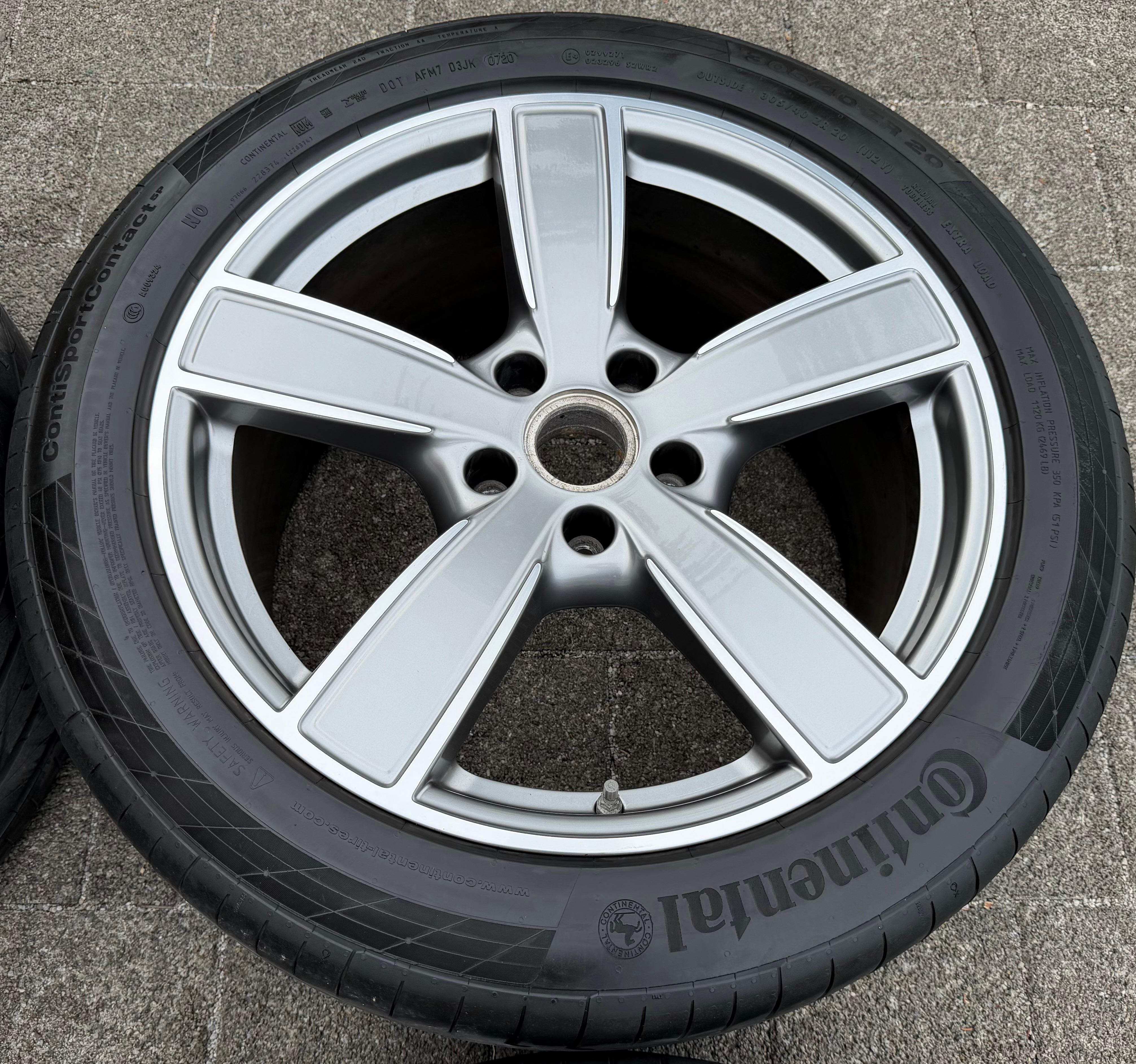 4 Original 20" Alu Sommerräder Porsche Cayenne 9YA 9Y0601025BP 9Y0601025BQ RDKS