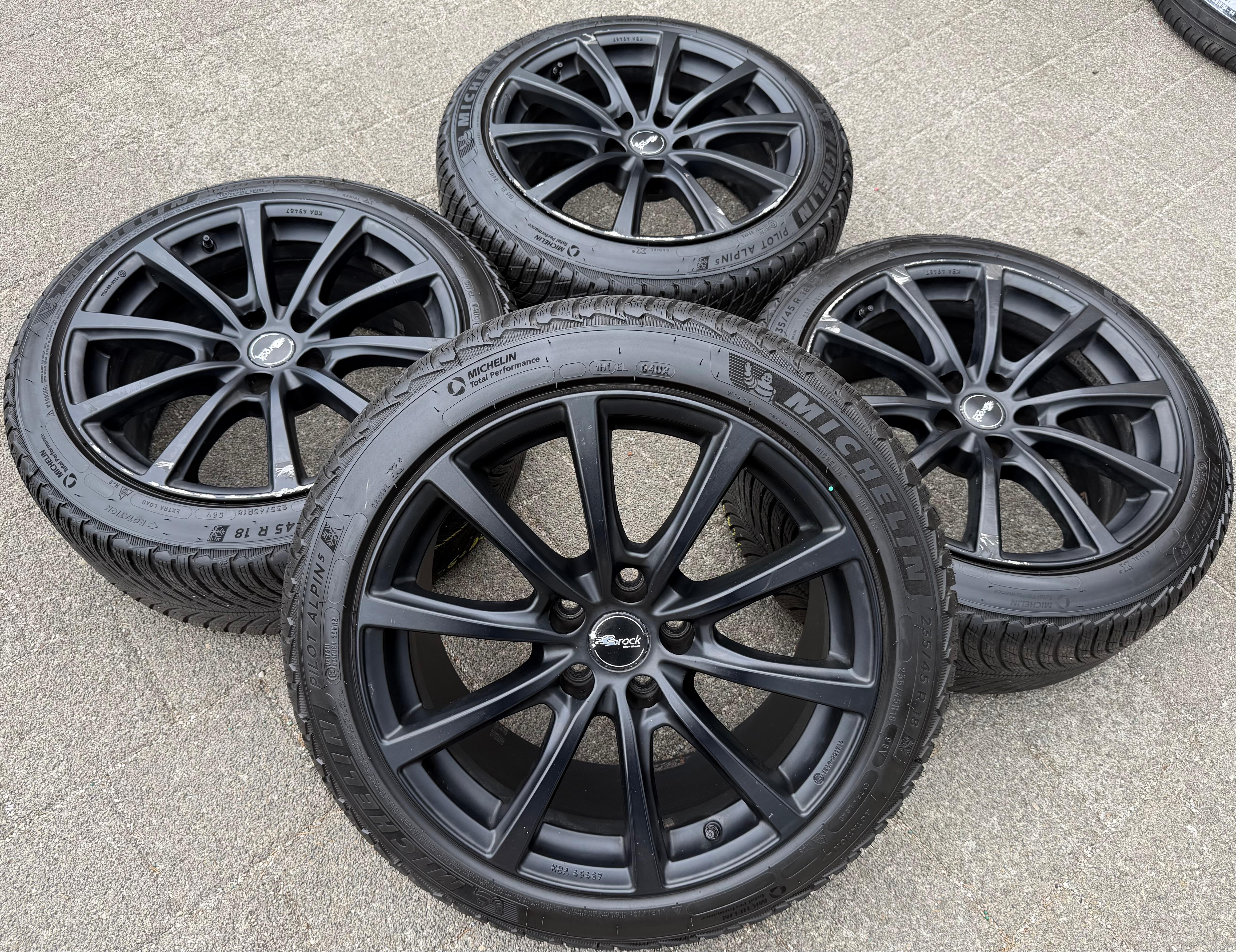 4 ALU 18" WINTERRÄDER TESLA MODEL 3 003 235/45R18 98V MICHELIN 2024 RDKS FREIHAU
