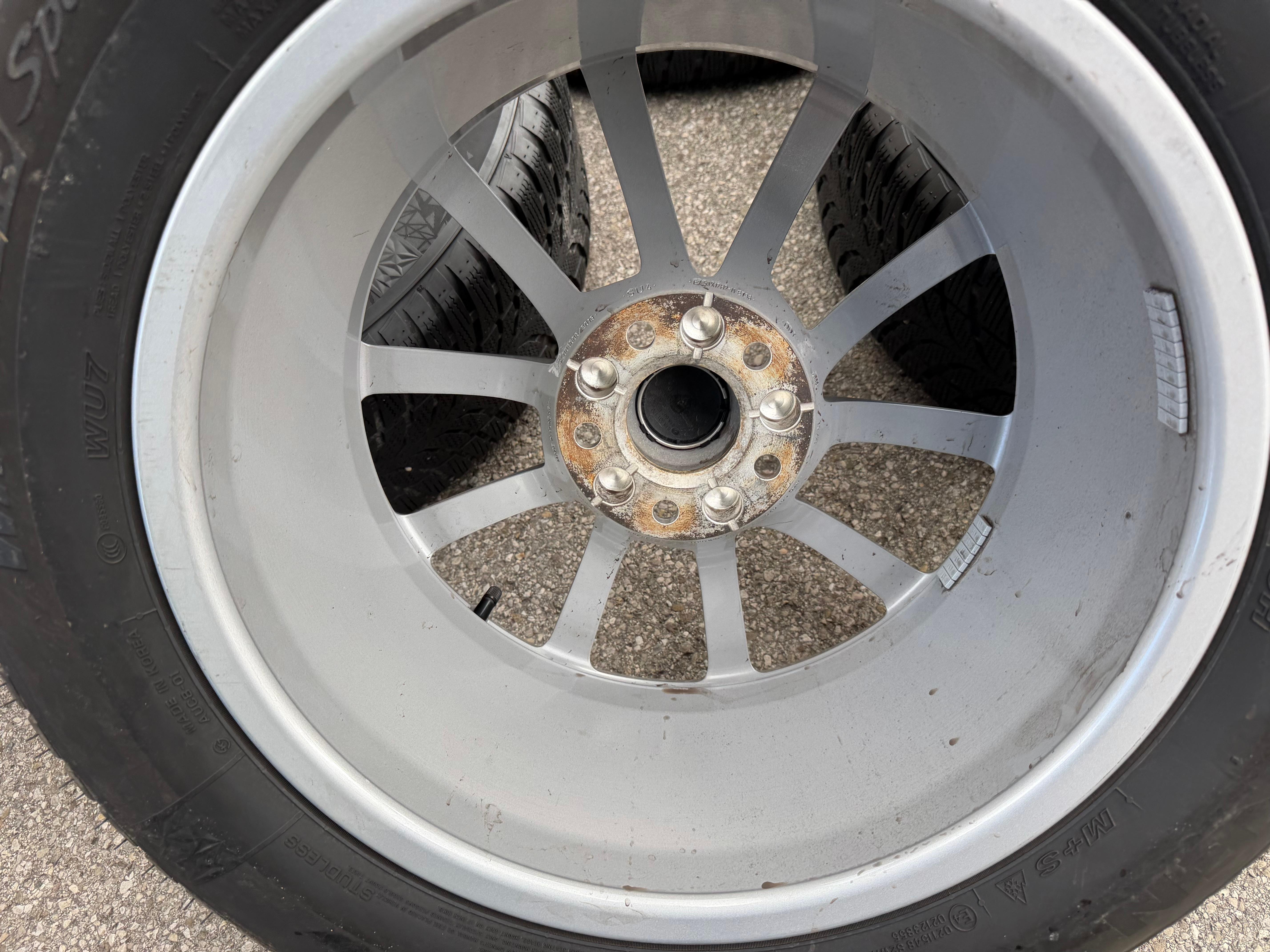 4 ruedas de invierno de aleación originales de 17" para Audi A6 4K C8 F2 225/60R17 99H 4K0601025 Nexen