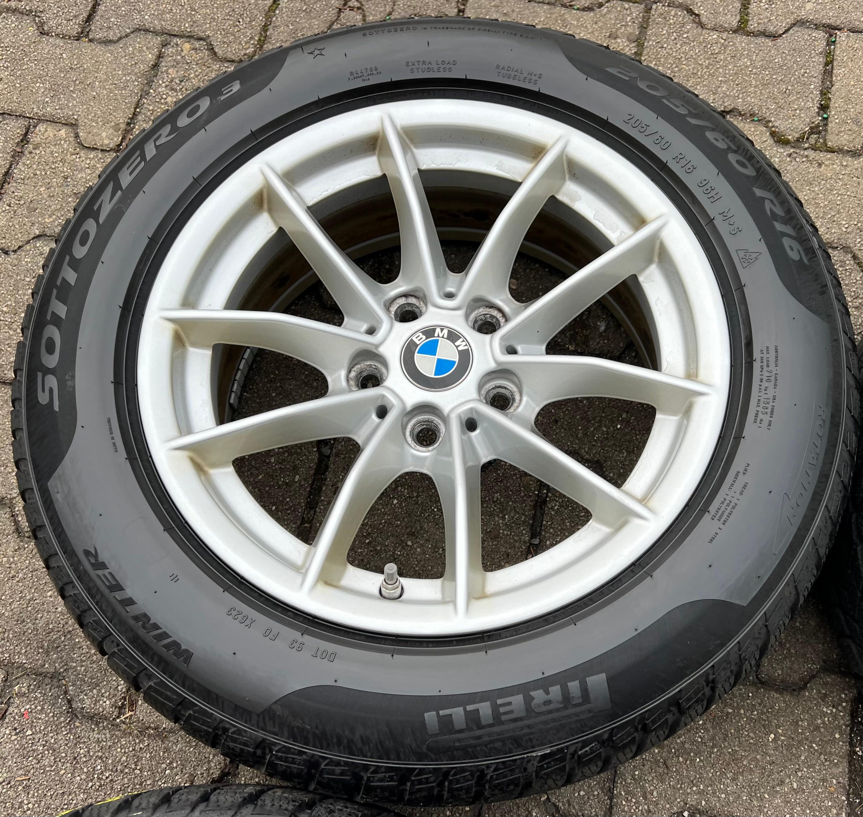 4 ROUES D'HIVER ORIGINALES 16" EN ALU BMW SÉRIE 3 G20 G21 205/60R16 96H RDKS 2023 LIVRAISON GRATUITE