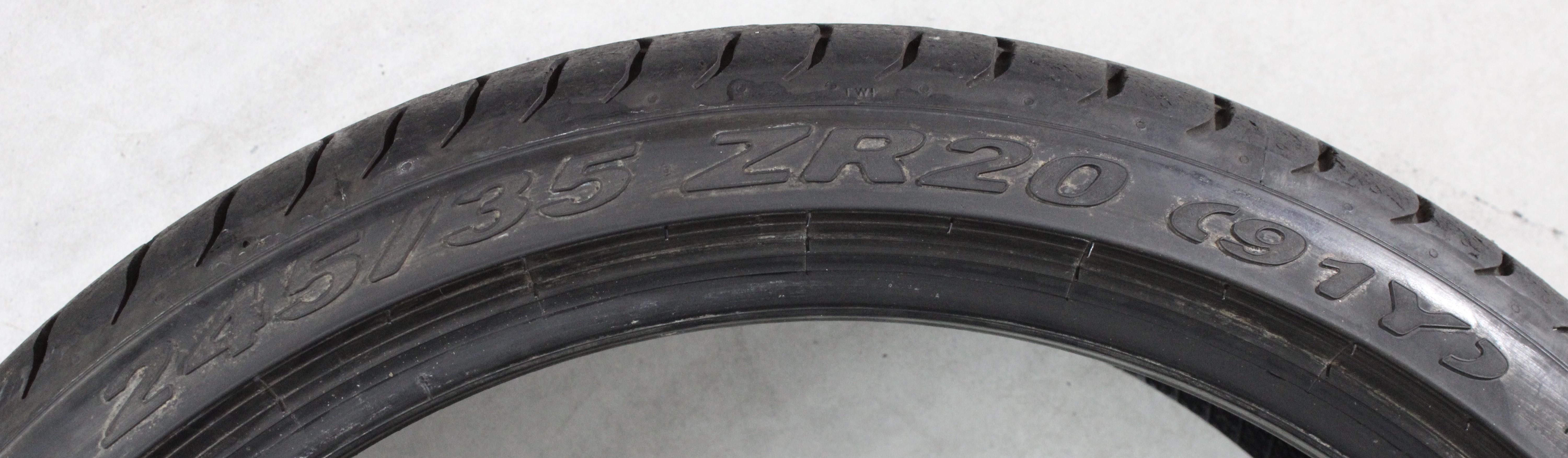 1 pneumatico estivo Pirelli P Zero N0 245/35R20 91Y, 6-6,5 mm, 2017