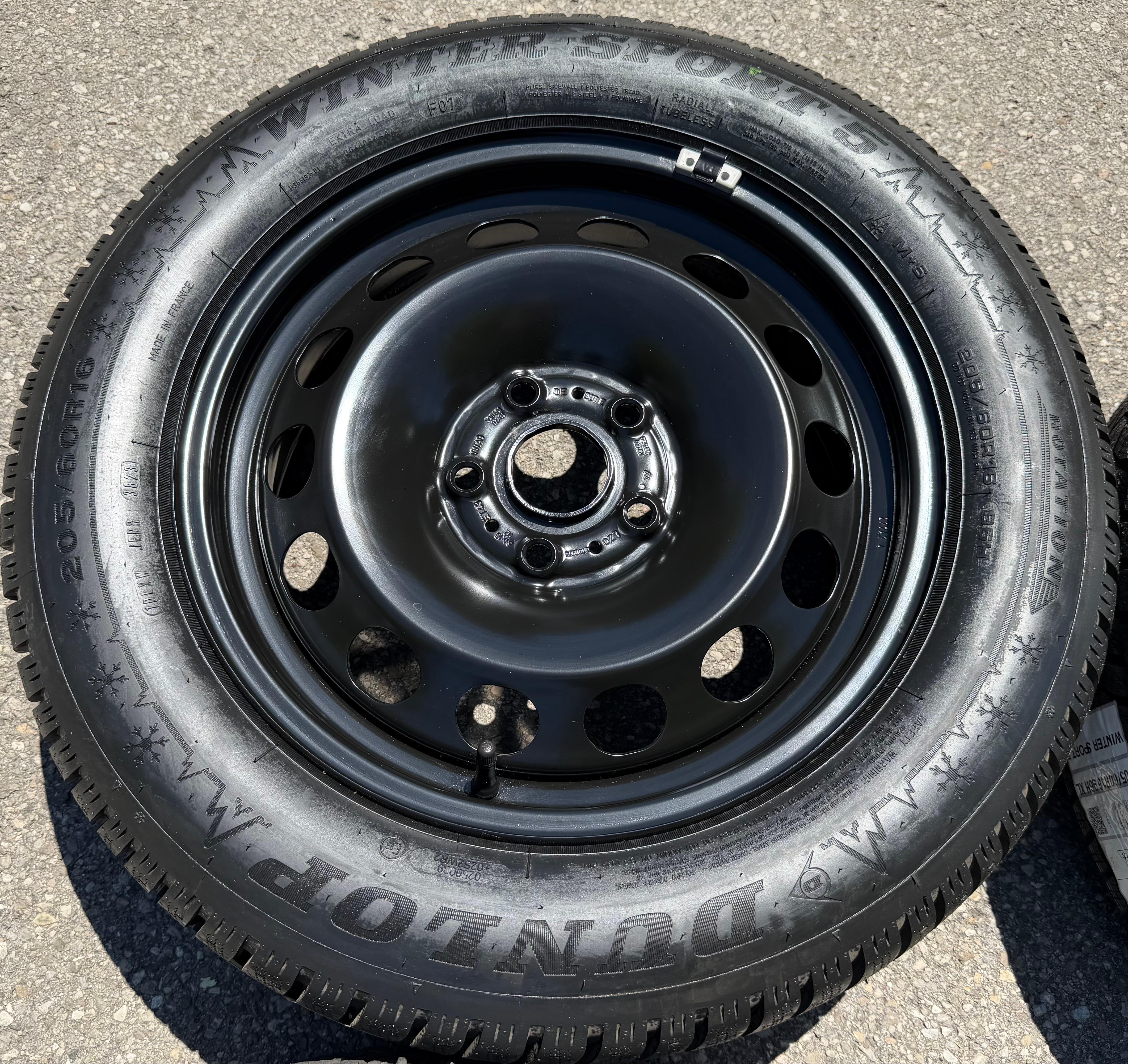 4 Winterräder Audi Q2 GA VW T-Roc 205/60R16 96H Dunlop 5Q0601027CK 5Q0601027CJ NEU