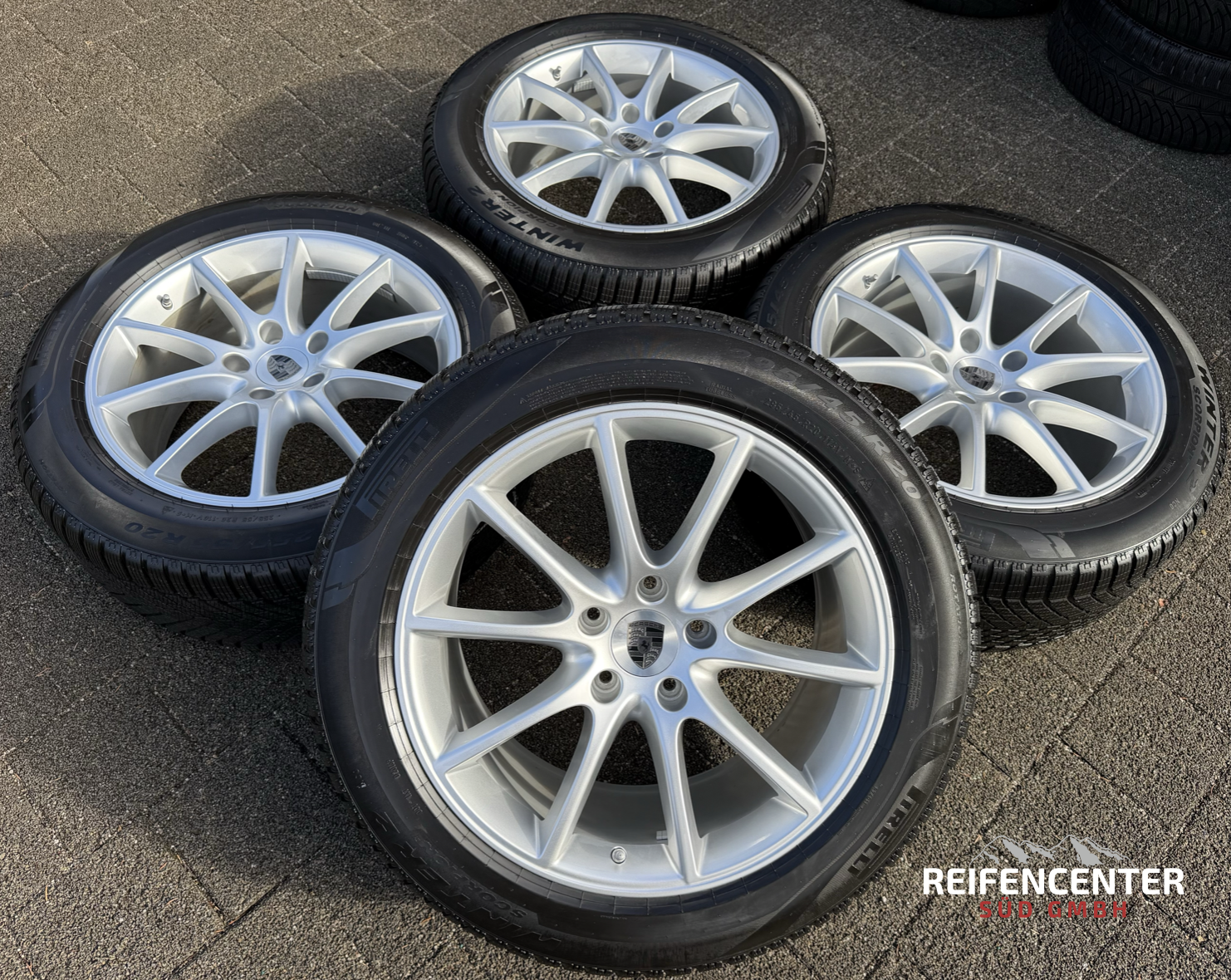 4 ruedas de invierno de aleación originales de 20" para Porsche Cayenne II E3 9YA 9Y0601025CT 9Y0601025DA