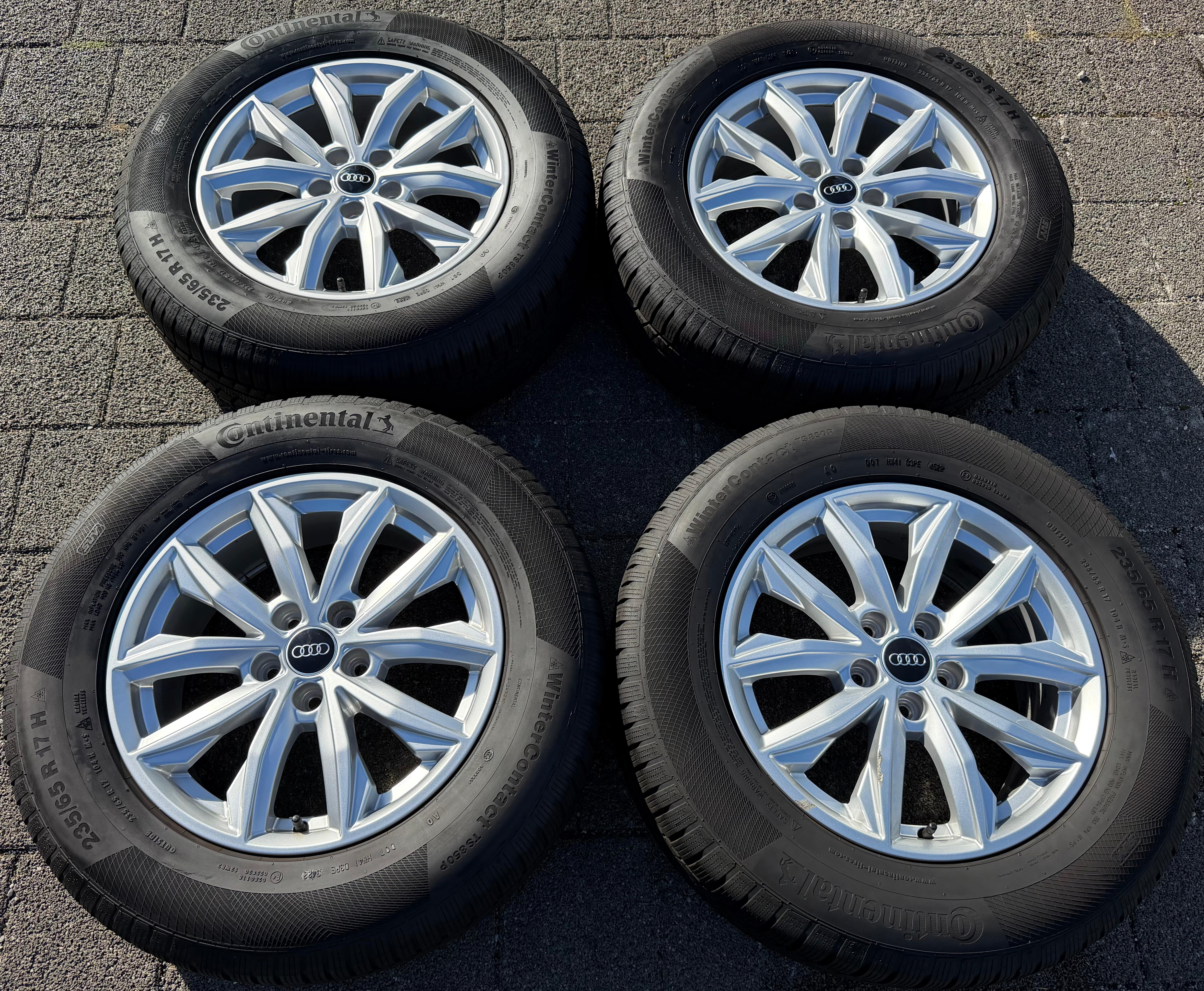 4 Original 17" Alu Winterräder Audi Q5 FY 80A601025J 7x17 ET34 235/65R17 104H 2022