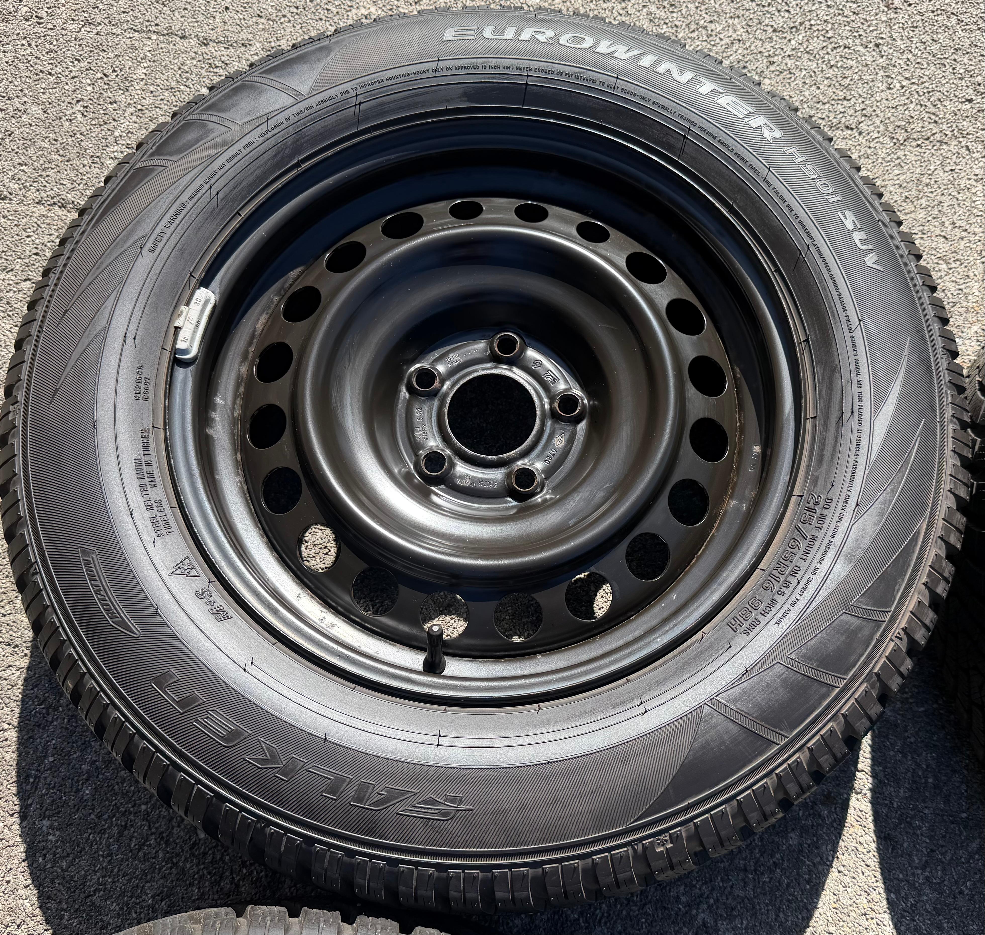 4 Winterräder Mitsubishi ASX VSE Nissan Juke F16 Renault Captur II RFJ 215/65R16 98H RDKS