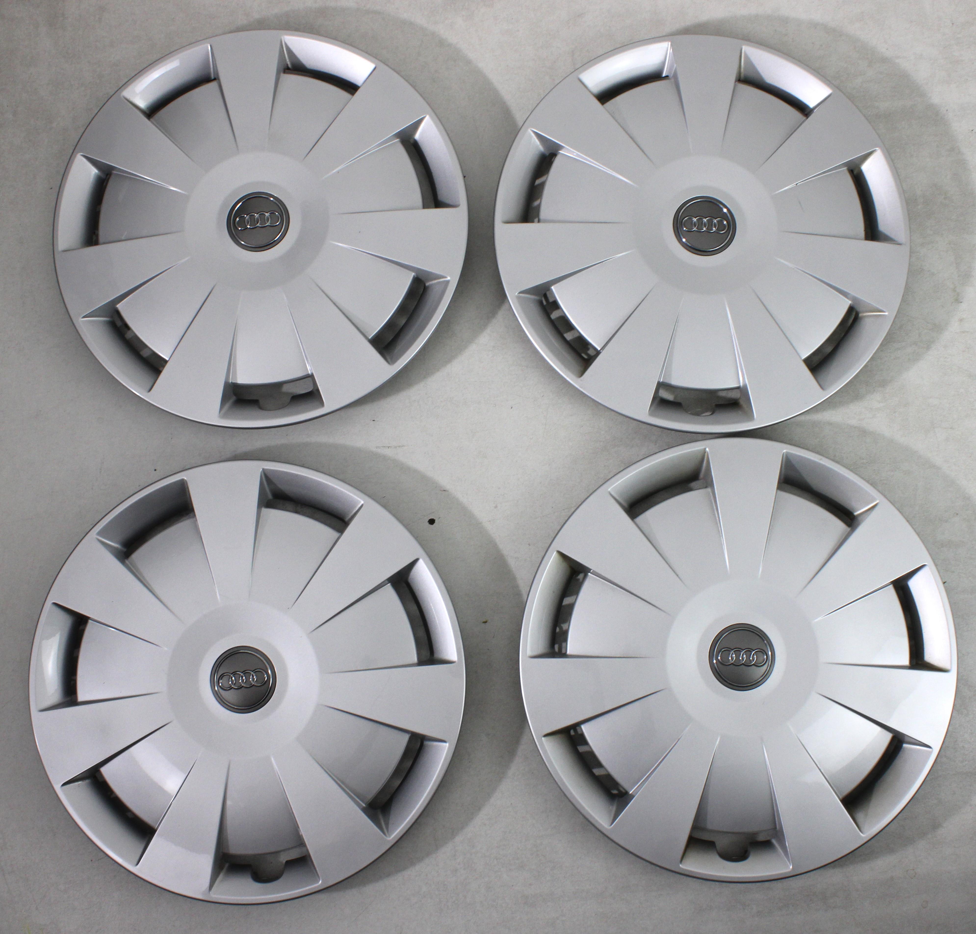 4 ORIGINAL 16" RADKAPPEN AUDI A3 A4 Q2 8V0601147D 16 ZOLL RADBLENDEN FREIHAUS