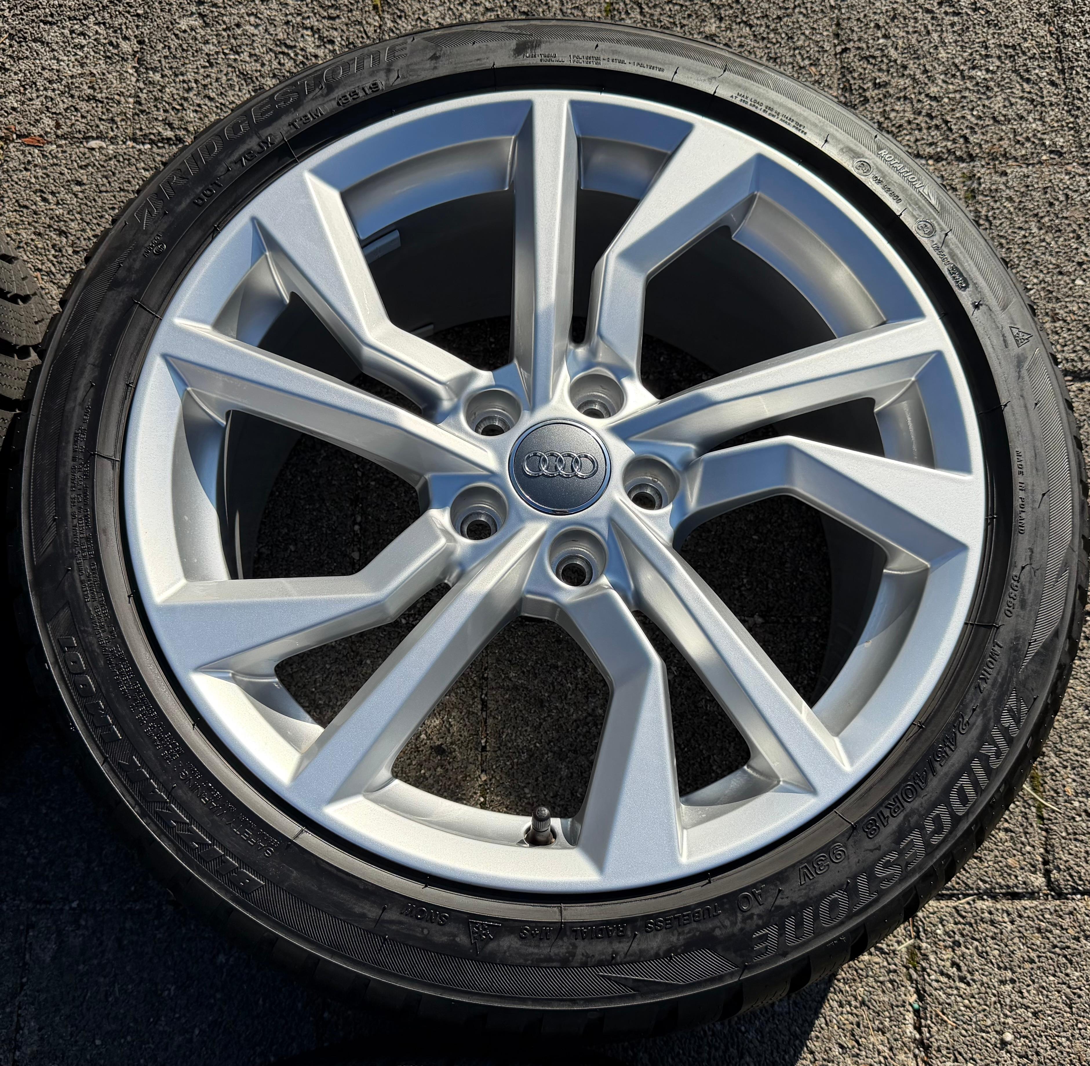 4 roues hiver en aluminium d’origine 18" Audi TT TTS 8S 8S0601025AN 245/40R18 93V Bridgestone