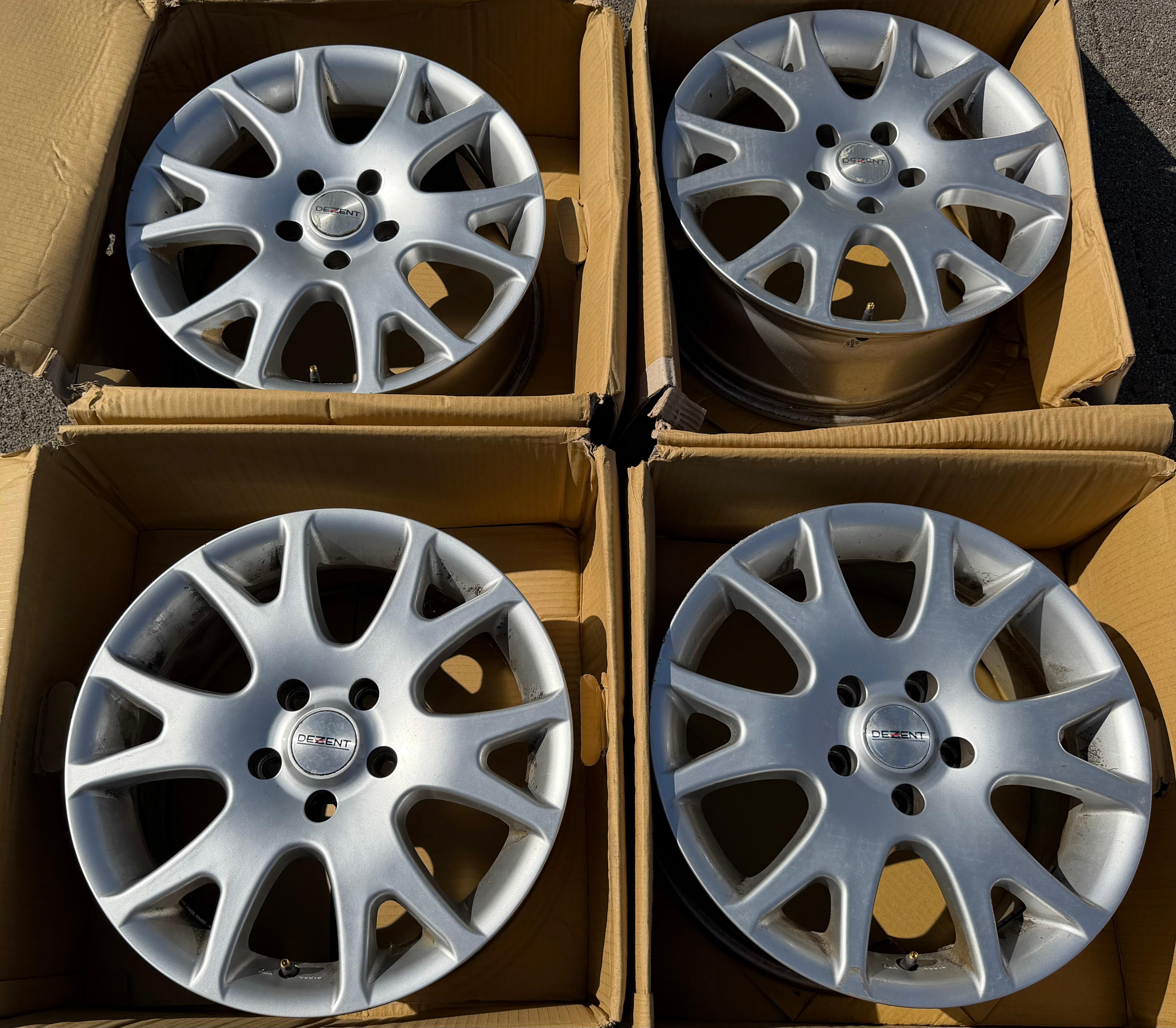 4 DEZENT-lichtmetalen velgen voor Chevrolet Cruze, Opel Insignia en Astra-J, 5x115, gratis verzending