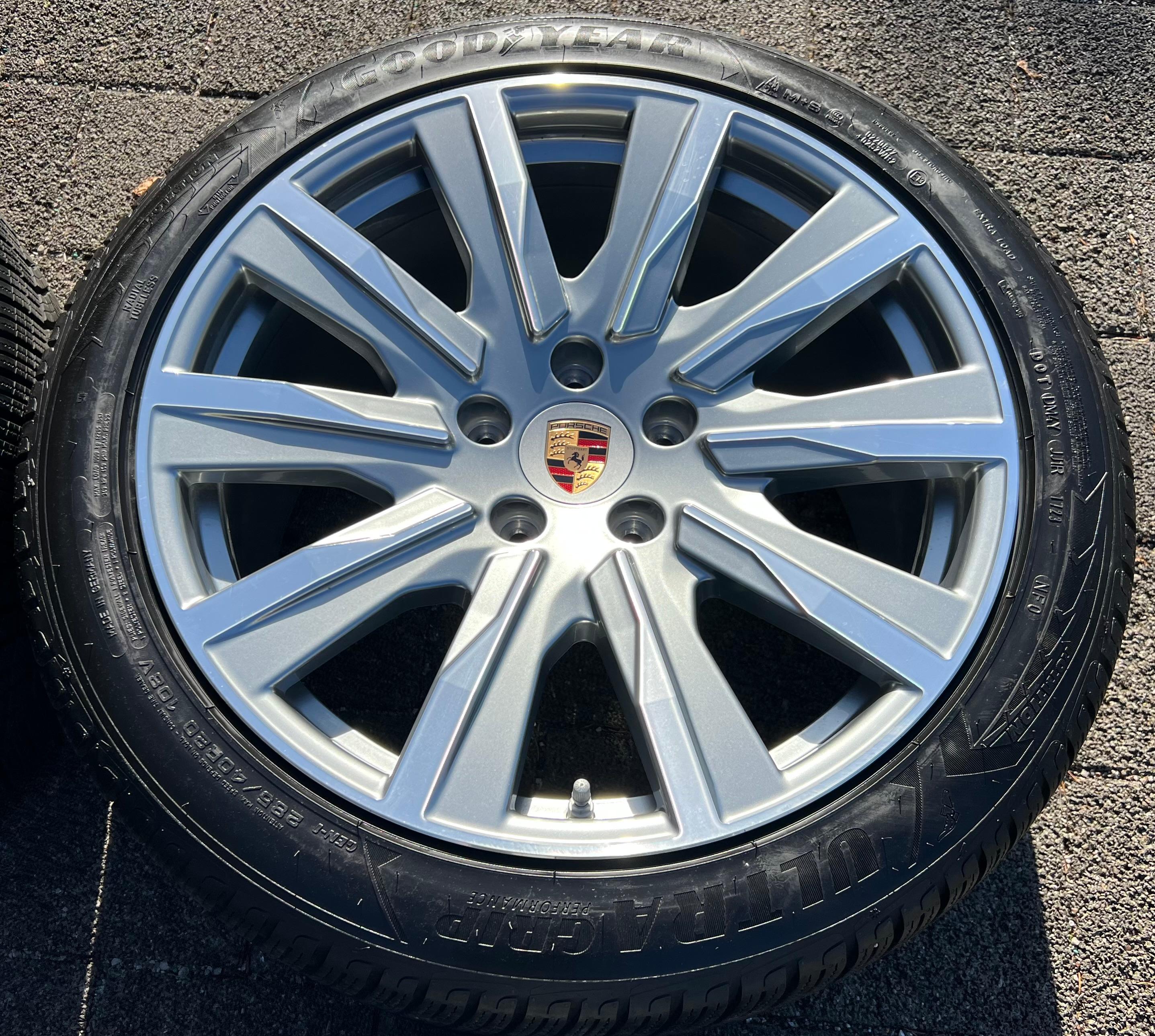 4 RUOTE IN LEGA ORIGINALI DA 20" INVERNALI PORSCHE TAYCAN TEQUIPMENT RDKS CONSEGNA GRATUITA