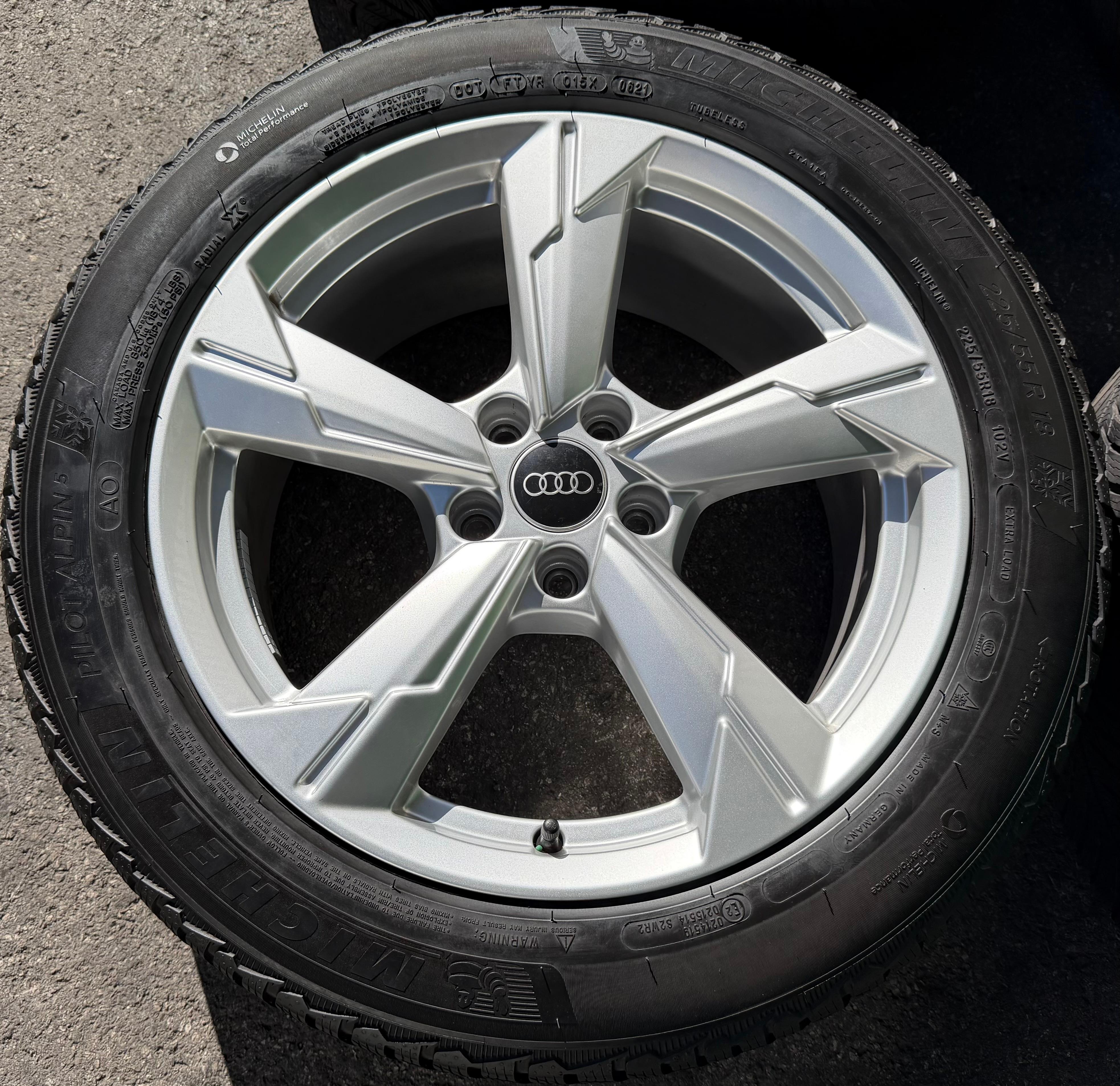 4 ruedas de invierno de aleación originales de 18" para Audi A6 4K F2 C8 4K0601025D 225/55R18 102V