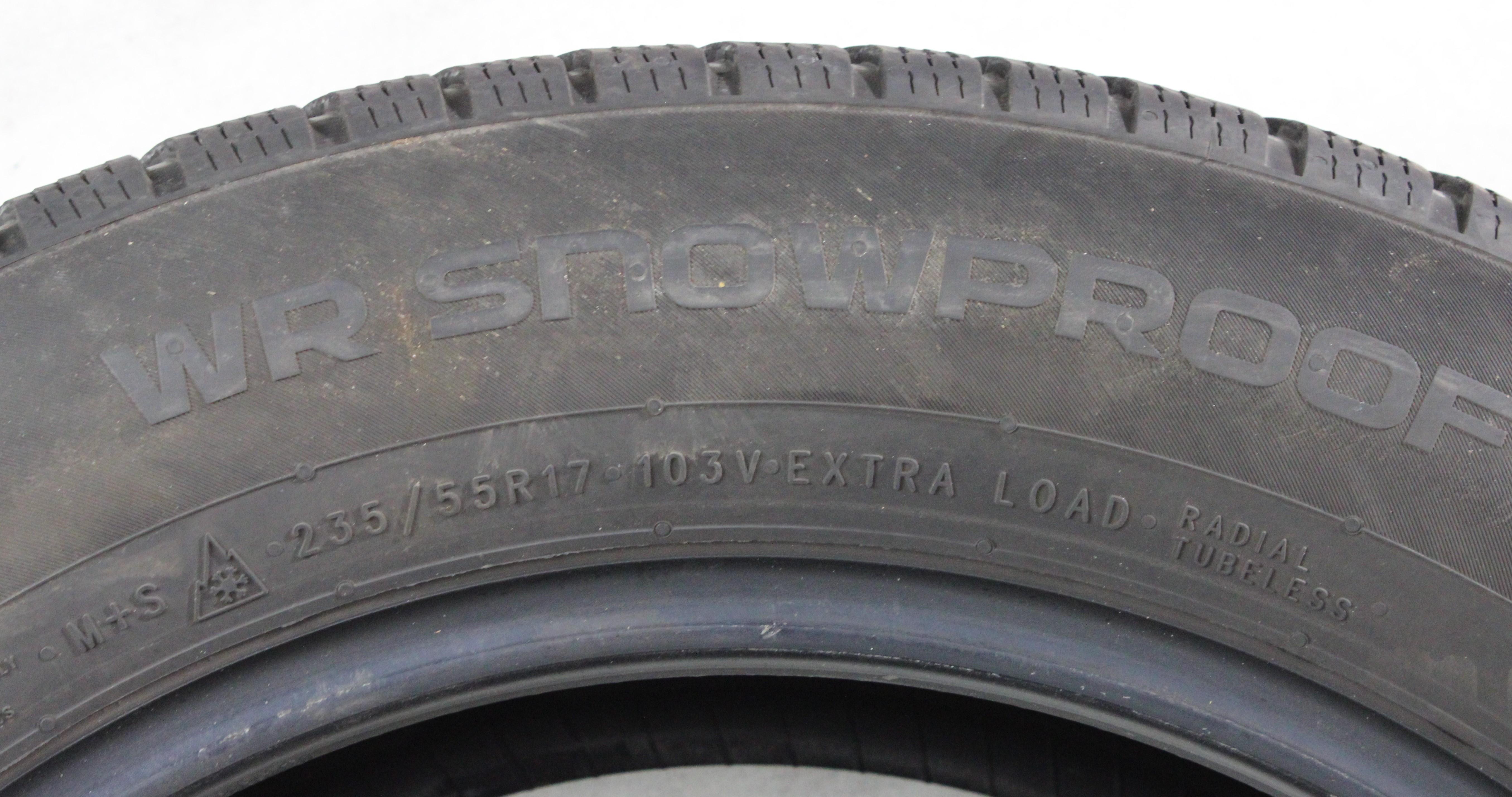 2 x 235/55R17 103V Winterreifen Nokian WR Snowproof P 6-6,5mm 2021 XL