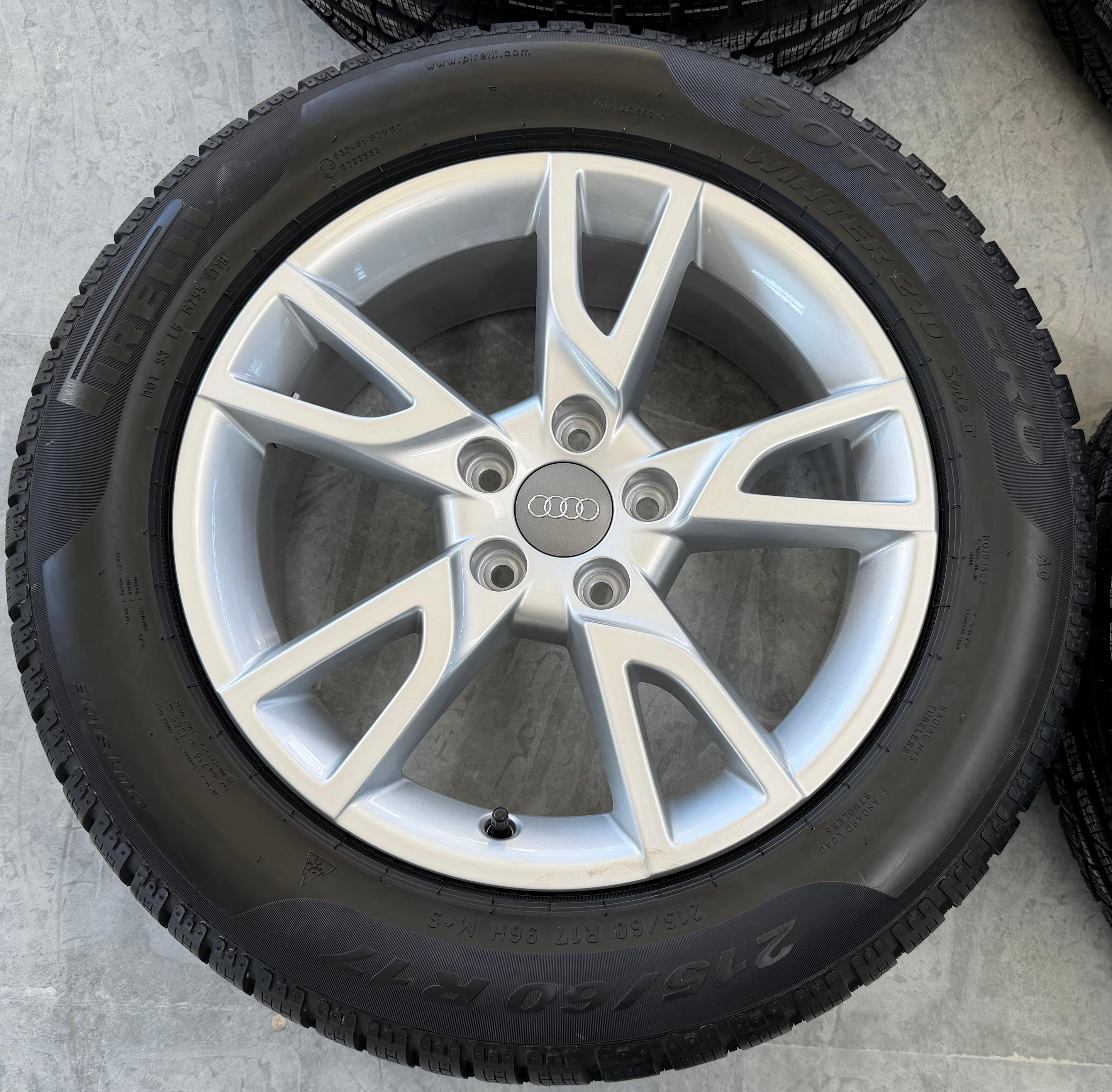 4 Original 17" Alu Winterräder Audi Q3 8U 8U0071497 215/60R17 96H Pirelli
