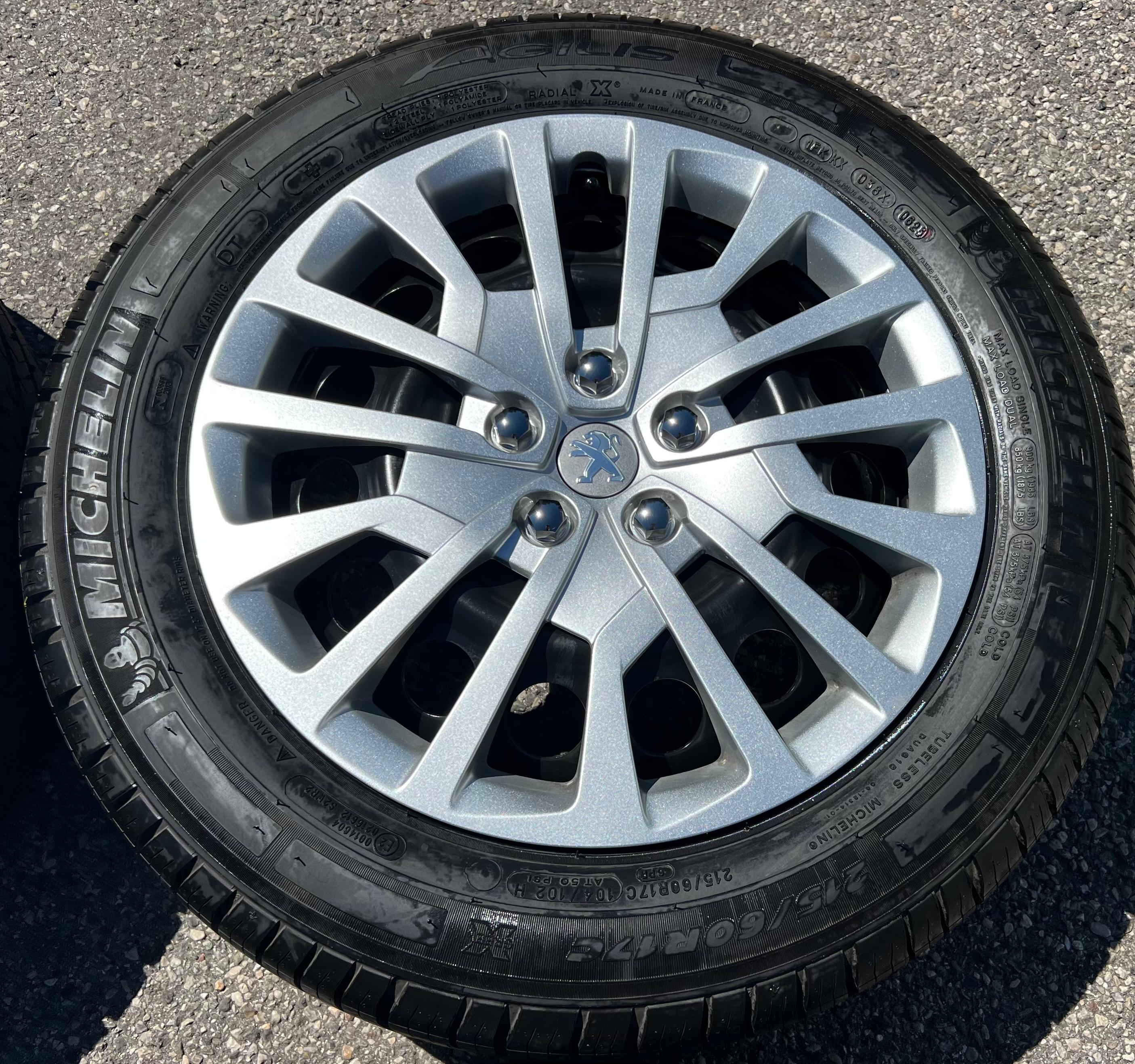 4 ROUES D'ÉTÉ PEUGEOT EXPERT V 215/60R17C 104/102H MICHELIN AGILIS 2023 FRANCO DOMICILE