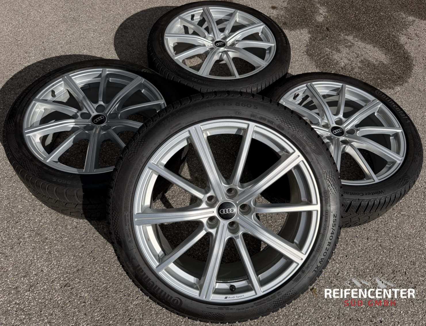 4 RUEDAS DE ALEACIÓN ORIGINALES DE INVIERNO DE 20" PARA AUDI Q3 F3 RSQ3 83A601025S 255/40R20 101W CONTINENTAL