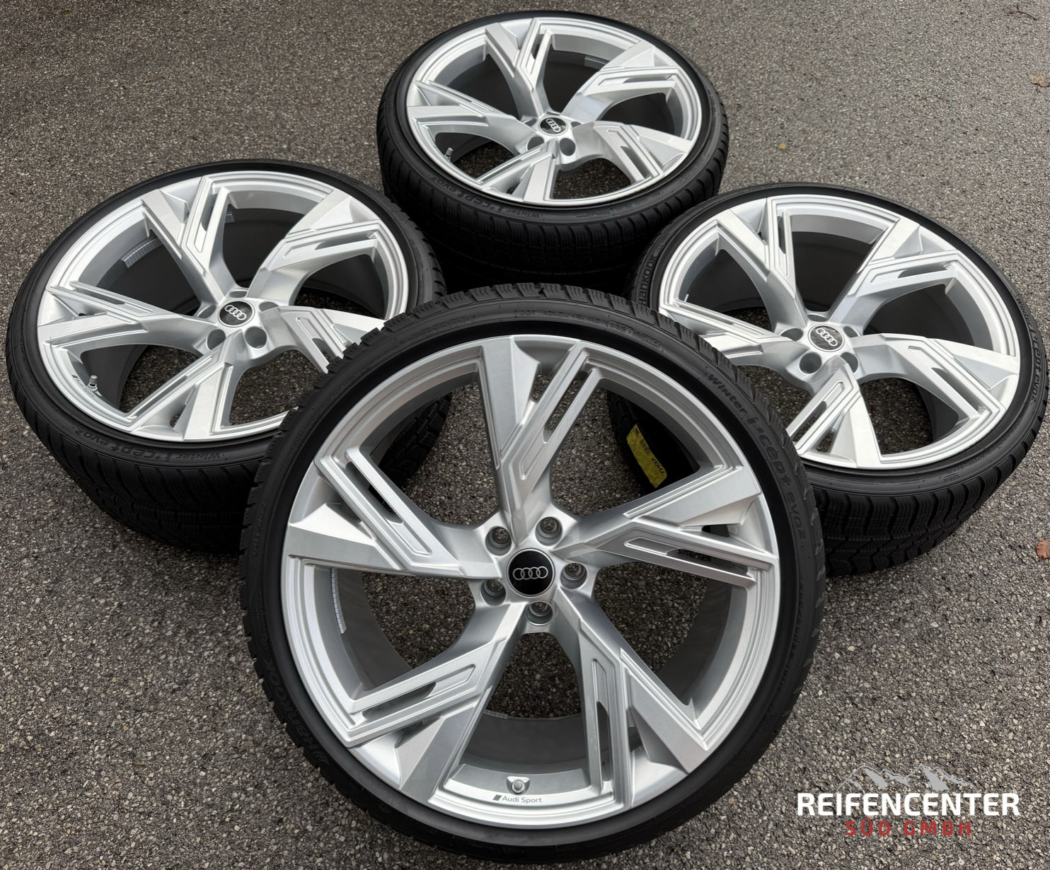 4 ruedas de invierno de aluminio originales de 22" para Audi RS6 4K RS7 4K0601025R 285/30R22 101W HANKOOK