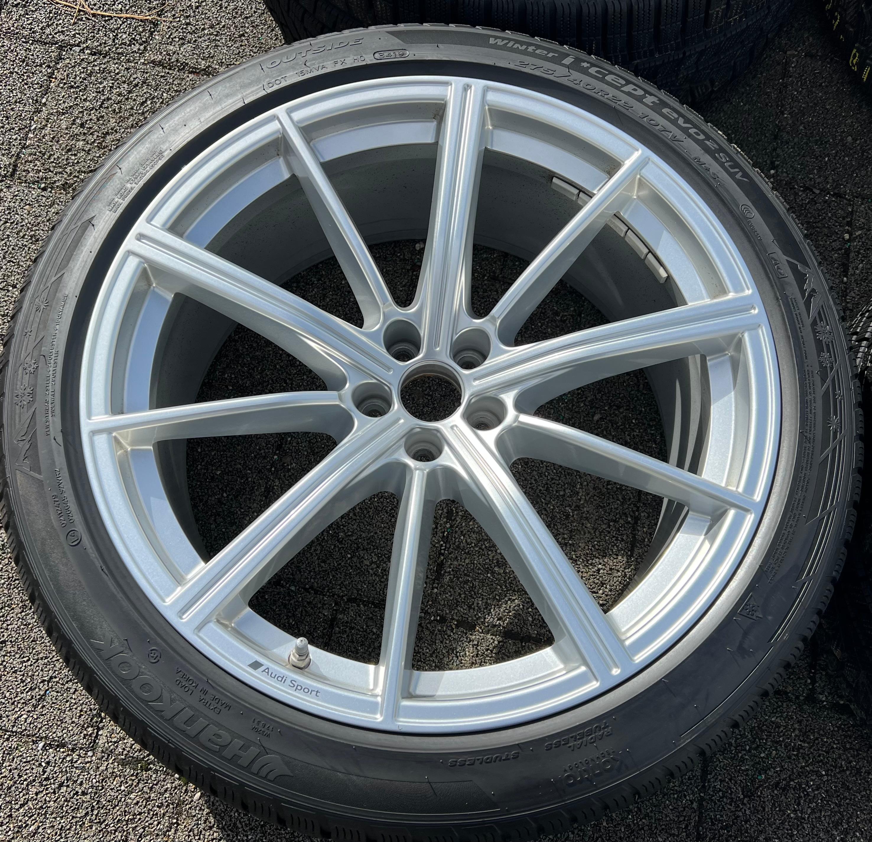 4 ORIGINAL 22" ALU WINTERRÄDER AUDI RSQ8 Q8 4M 4M8601025AM 275/40R22 107V RDKS