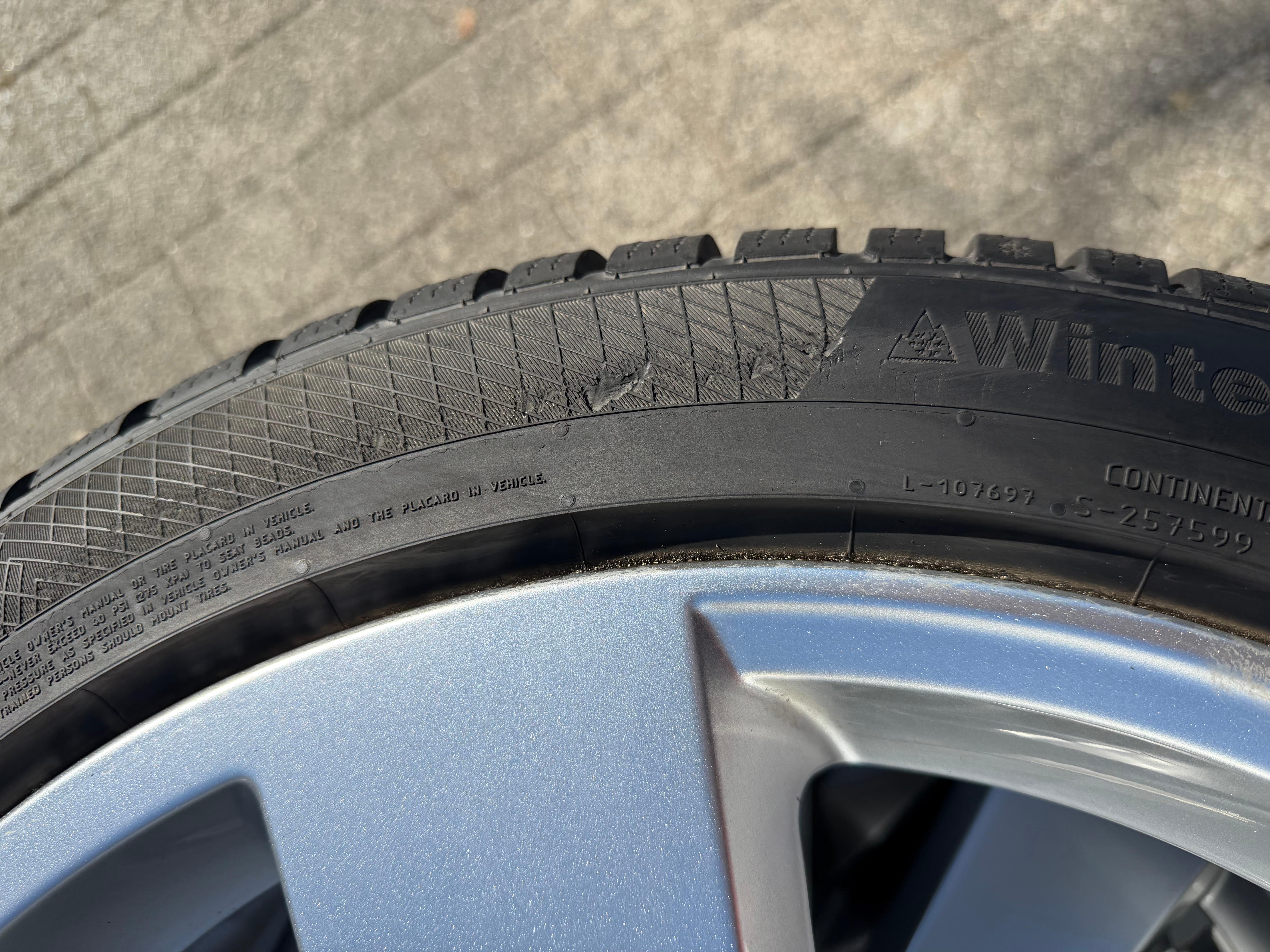 4 Original 20" Alu Winterräder Audi A6 S6 C8 F2 4K0601025K 2022 255/40R20 101W Continental
