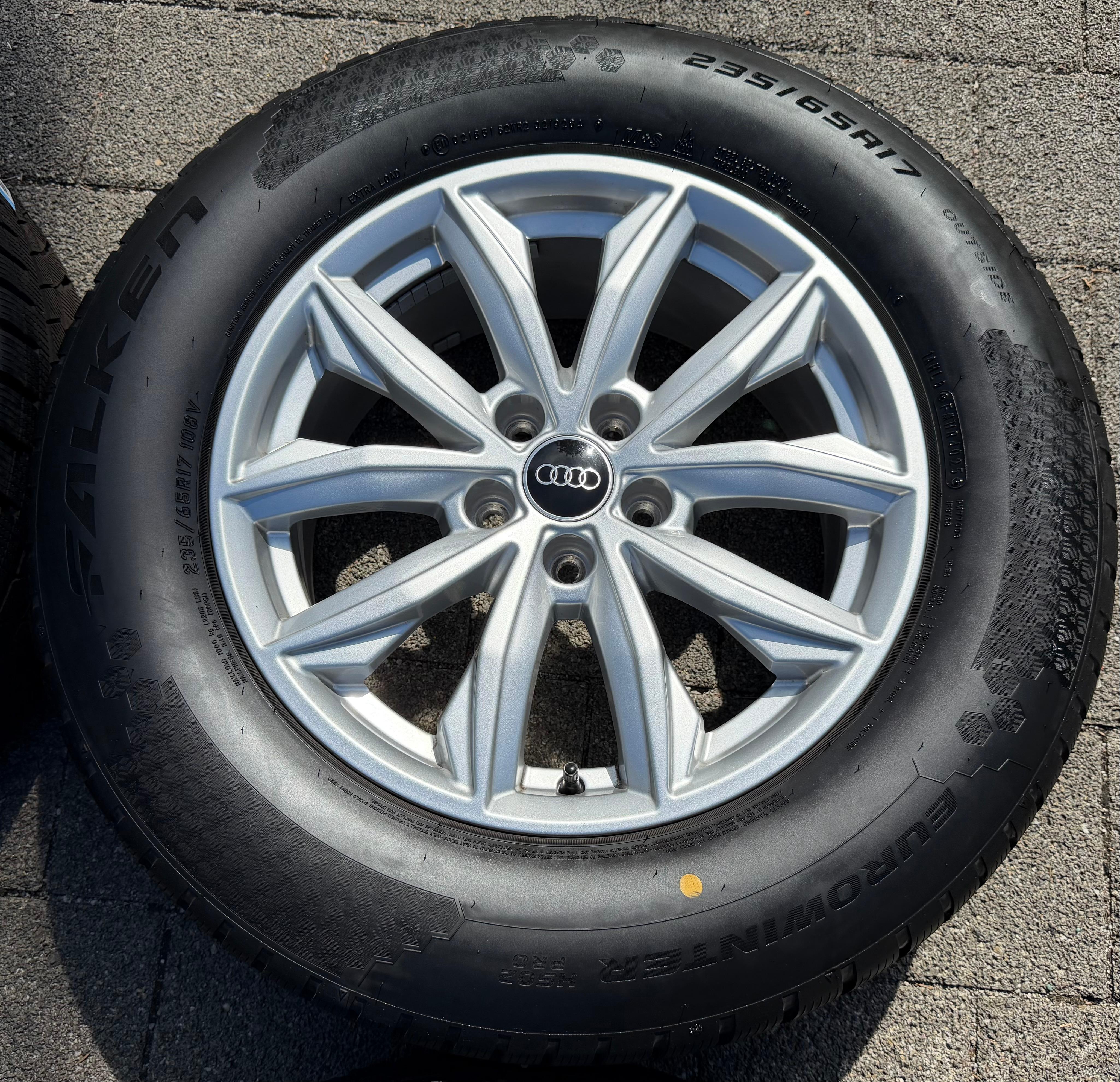 4 Original 17" Alu Winterräder Audi Q5 FY 80A601025J 7x17 ET34 235/65R17 108V 2025