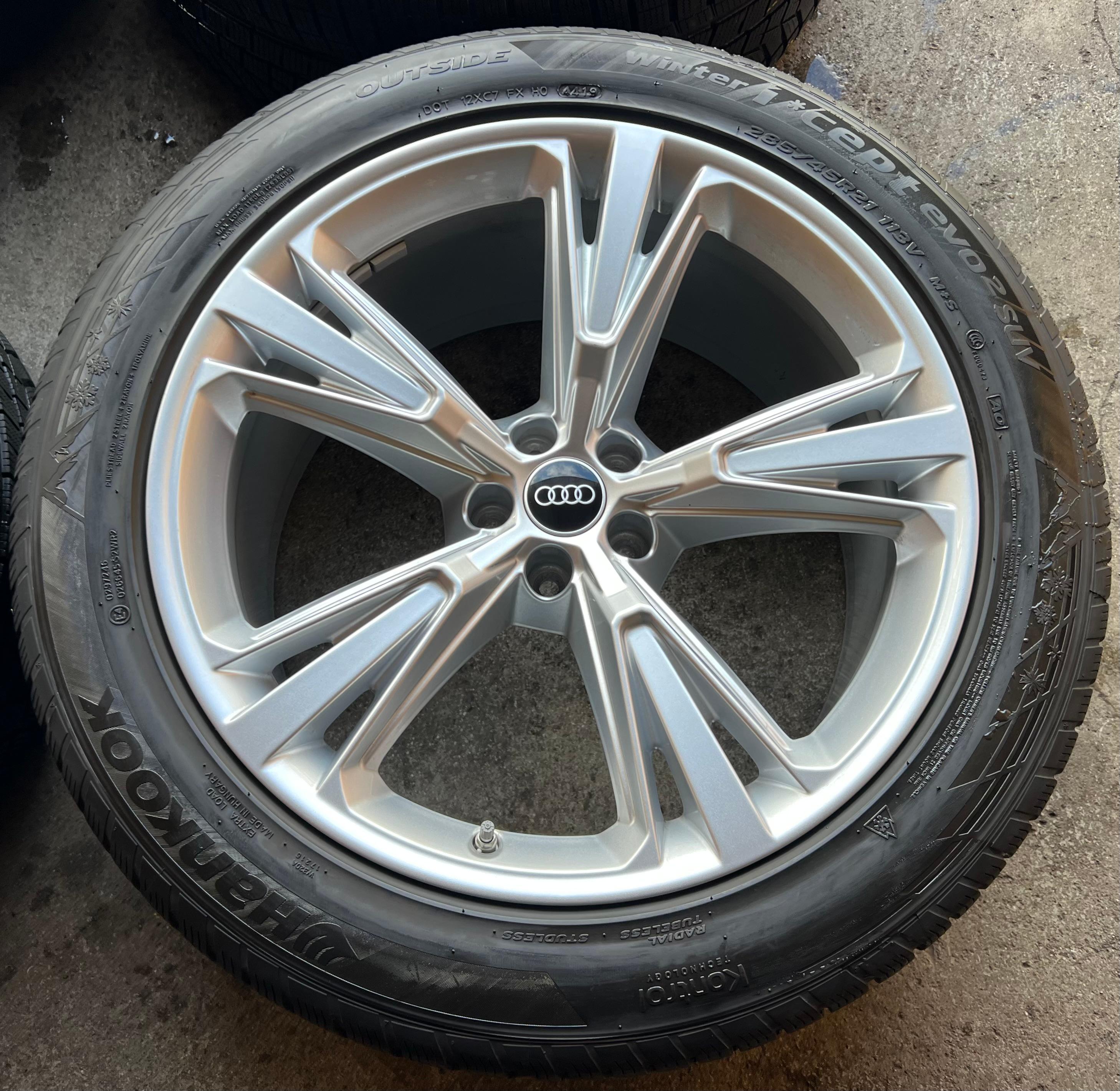 4 RUEDAS DE INVIERNO ORIGINALES DE ALEACIÓN DE 21" AUDI Q8 SQ8 4M 4M8601025H 285/45R21 113V HANKOOK ENVÍO GRATUITO