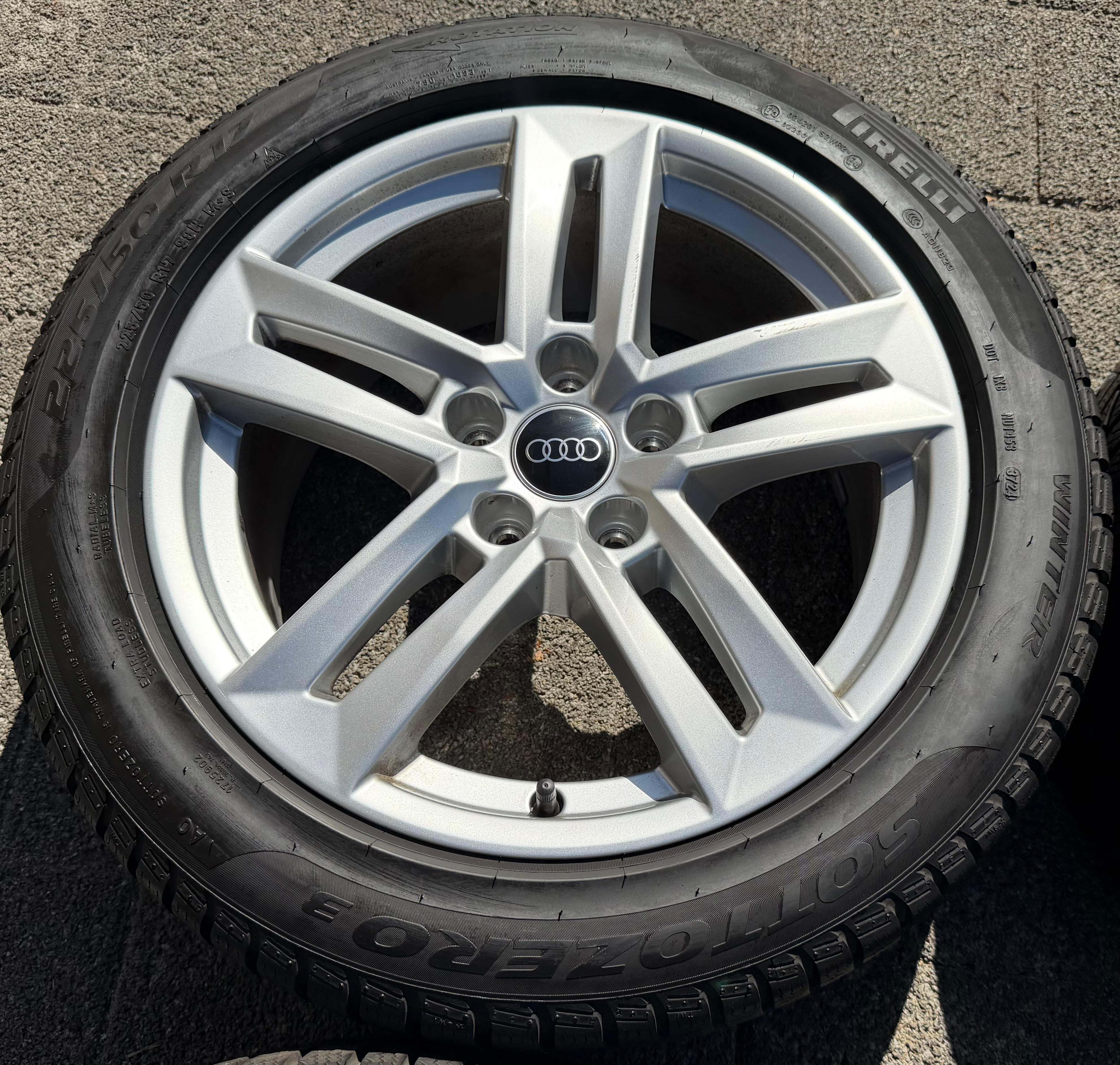 4 Original 17" Alu Winterräder Audi A4 B9 8W 8W0601025P 225/50R17 98H PIrelli 2024