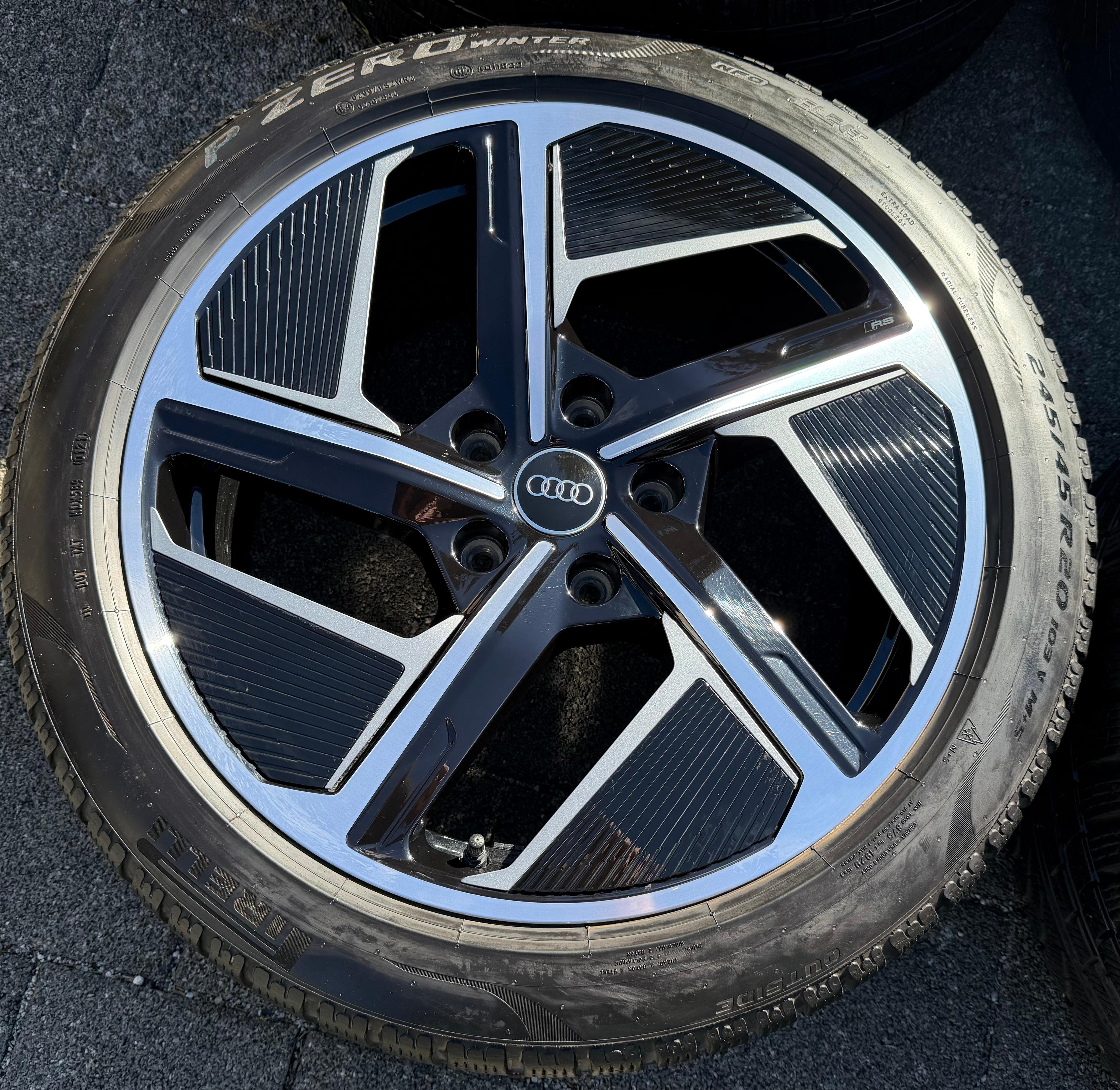 4 ORIGINAL 20" ALU WINTERRÄDER AUDI ETRON E-TRON GT 4J3601025F 4J3601025H