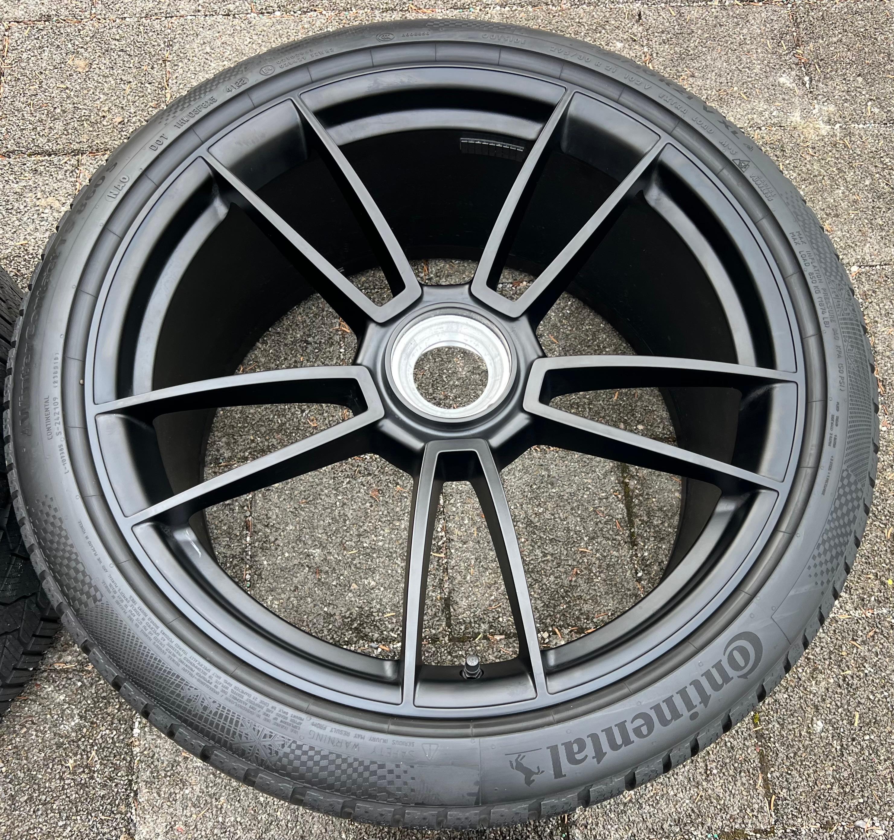 4 ORIGINAL 20" 21" ALU WINTERRÄDER PORSCHE 911 992 GTS ZENTRALVERSCHLUSS CENTERLOCK