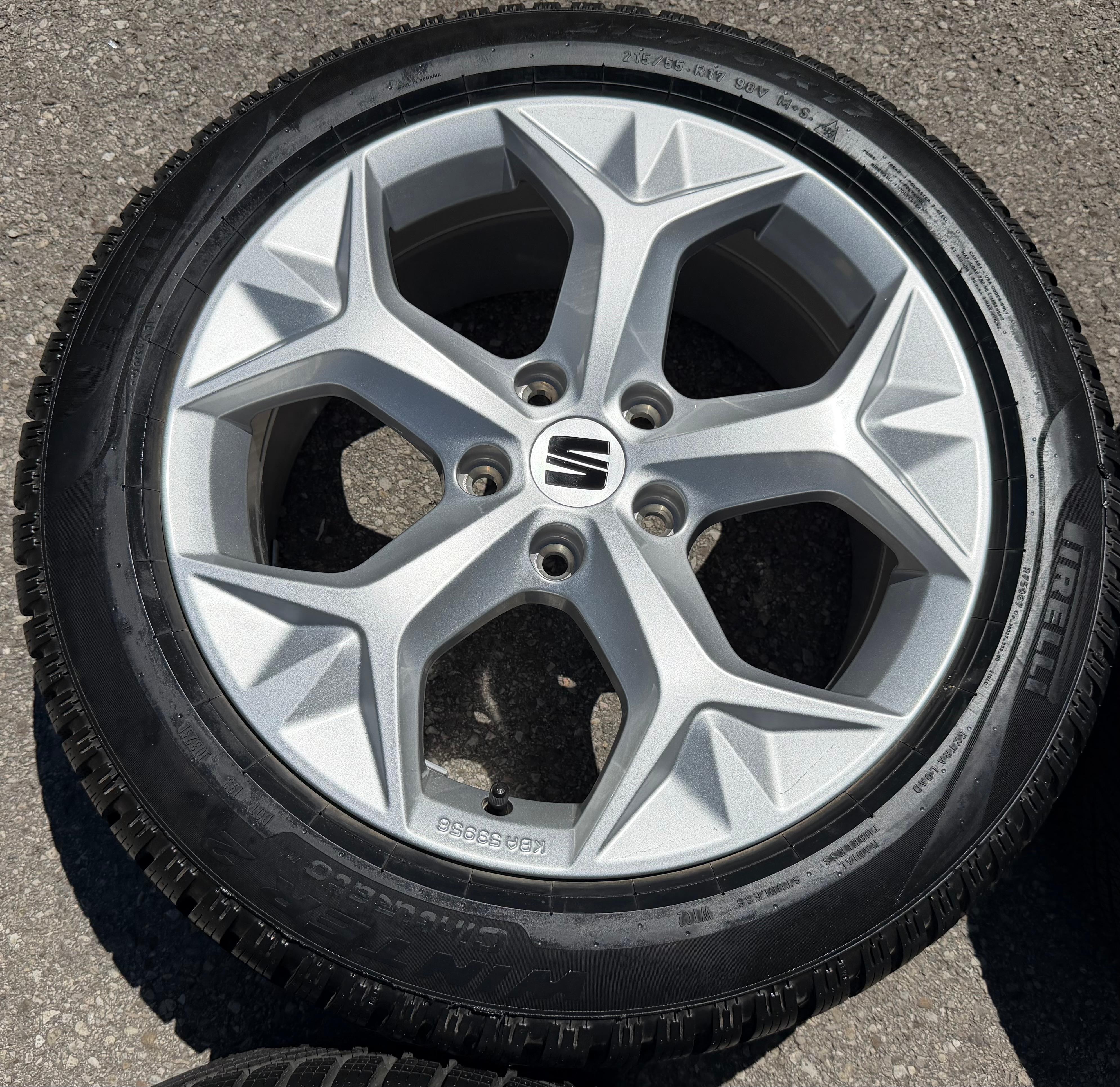 4 llantas de aluminio originales de invierno de 17" para SEAT Ateca Cupra 575071497H 215/55R17 98V, nuevas